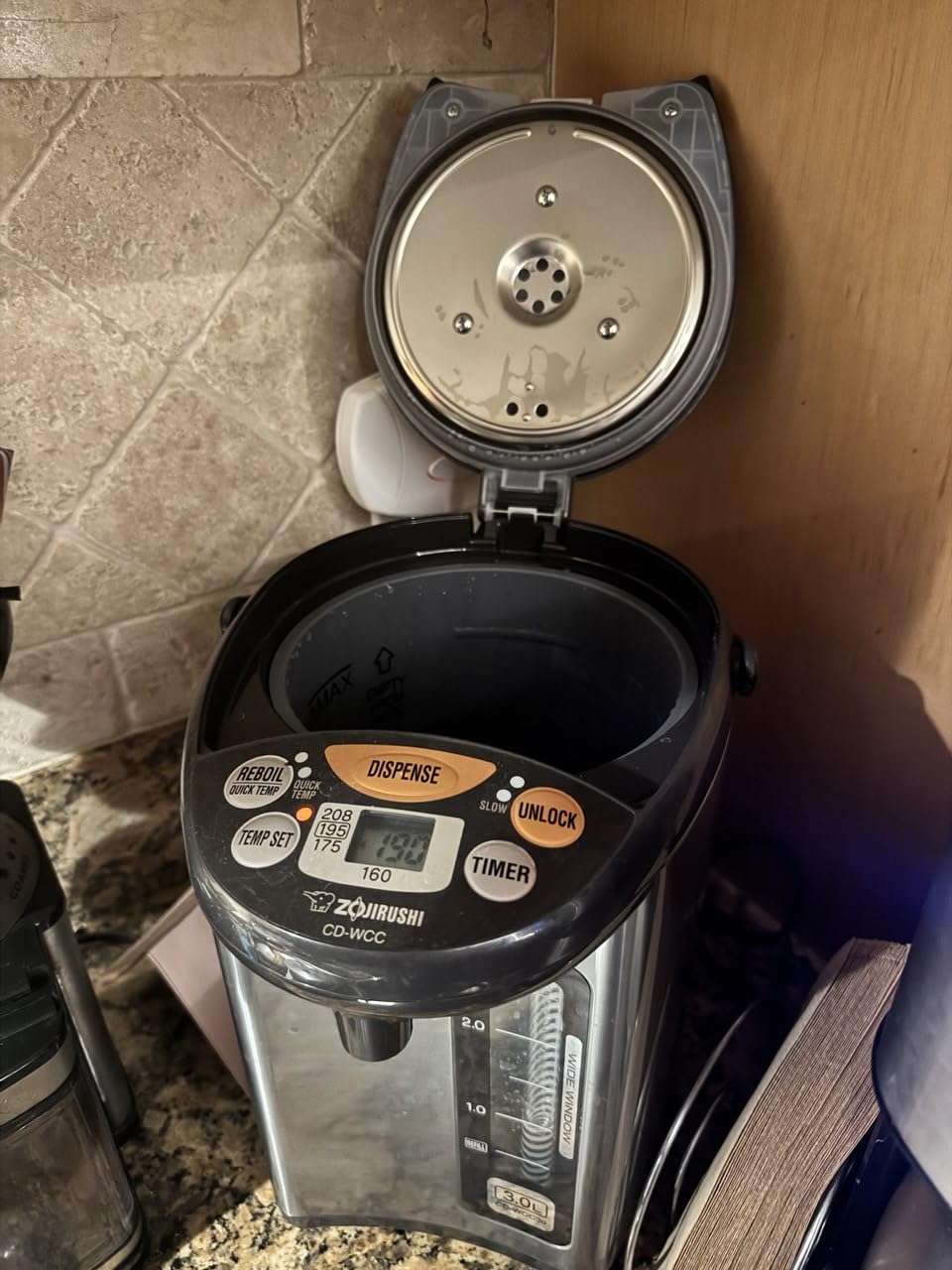 Zojirushi Micom Water Boiler and Warmer (135 oz. / 4L, Silver) - Four heat settings, Quick Temp mode customer photo 2