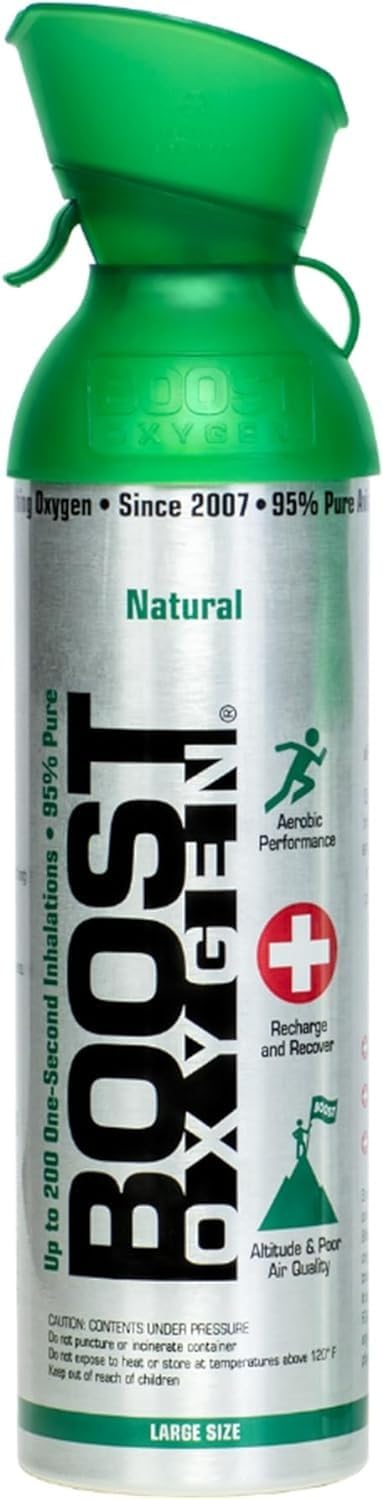 Boost Oxygen Large Natural 10L Canister, 4 Pack | Bigger Can & Long Lasting • No Added Aromas • For Use at Home, Camping & Extended Travel customer photo 1