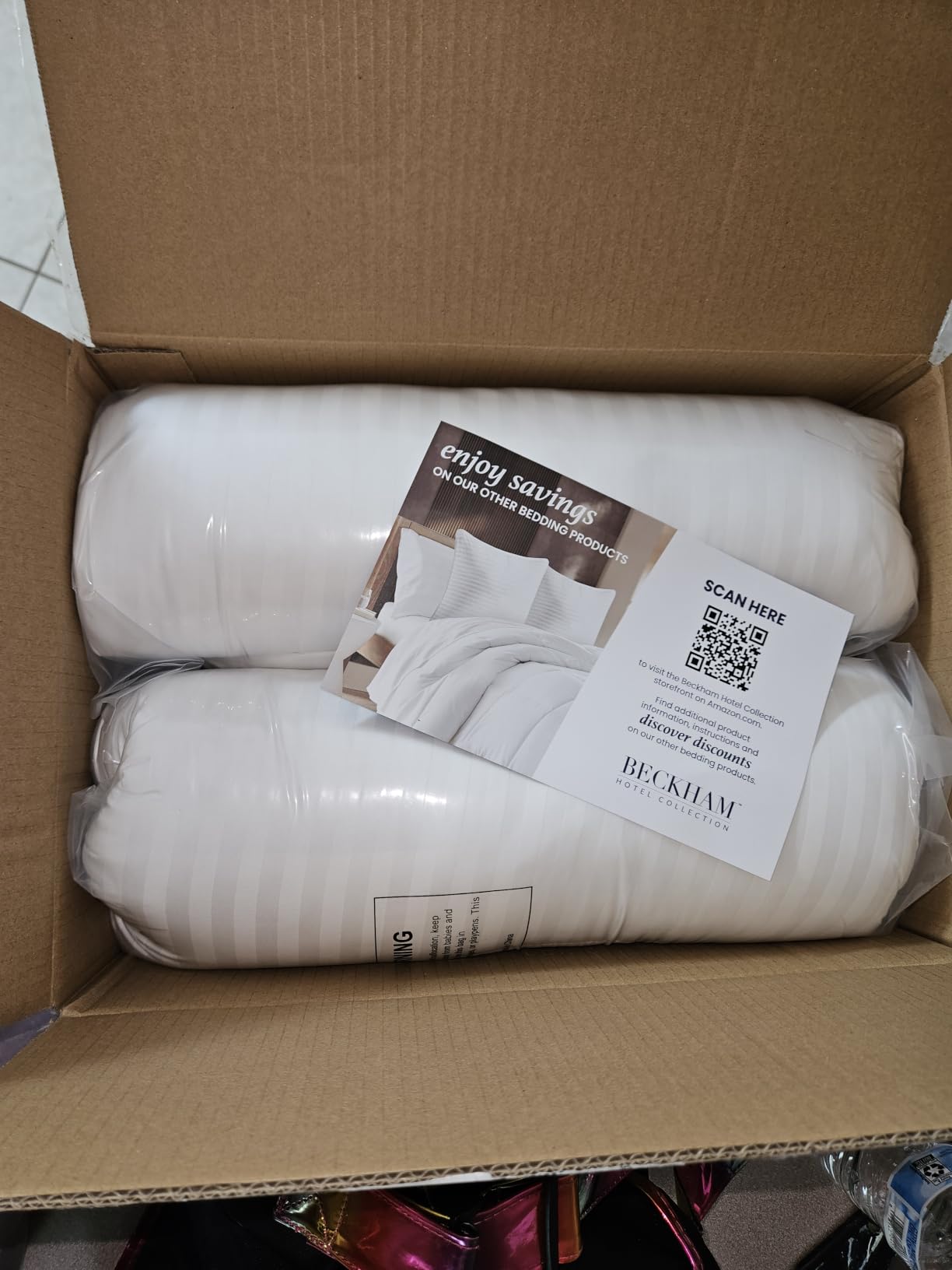 Beckham Hotel Collection Bed Pillows Standard/Queen Size Set of 2 - Original Soft Down Alternative Pillow for Sleeping - Soft Support for Back, Stomach or Side Sleepers customer photo 1