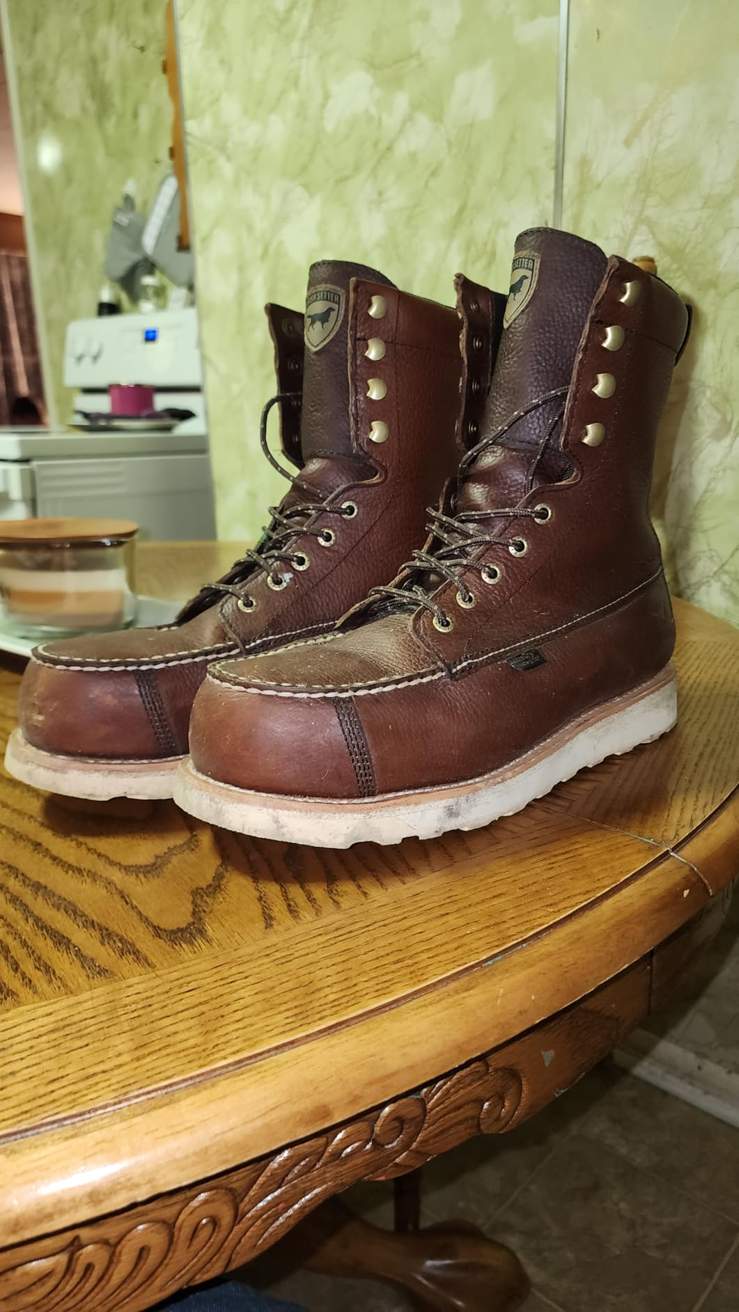 Irish Setter, Wingshooter ST, Men's, Non-Metallic Safety Toe, Work Boot, Amber customer photo 2