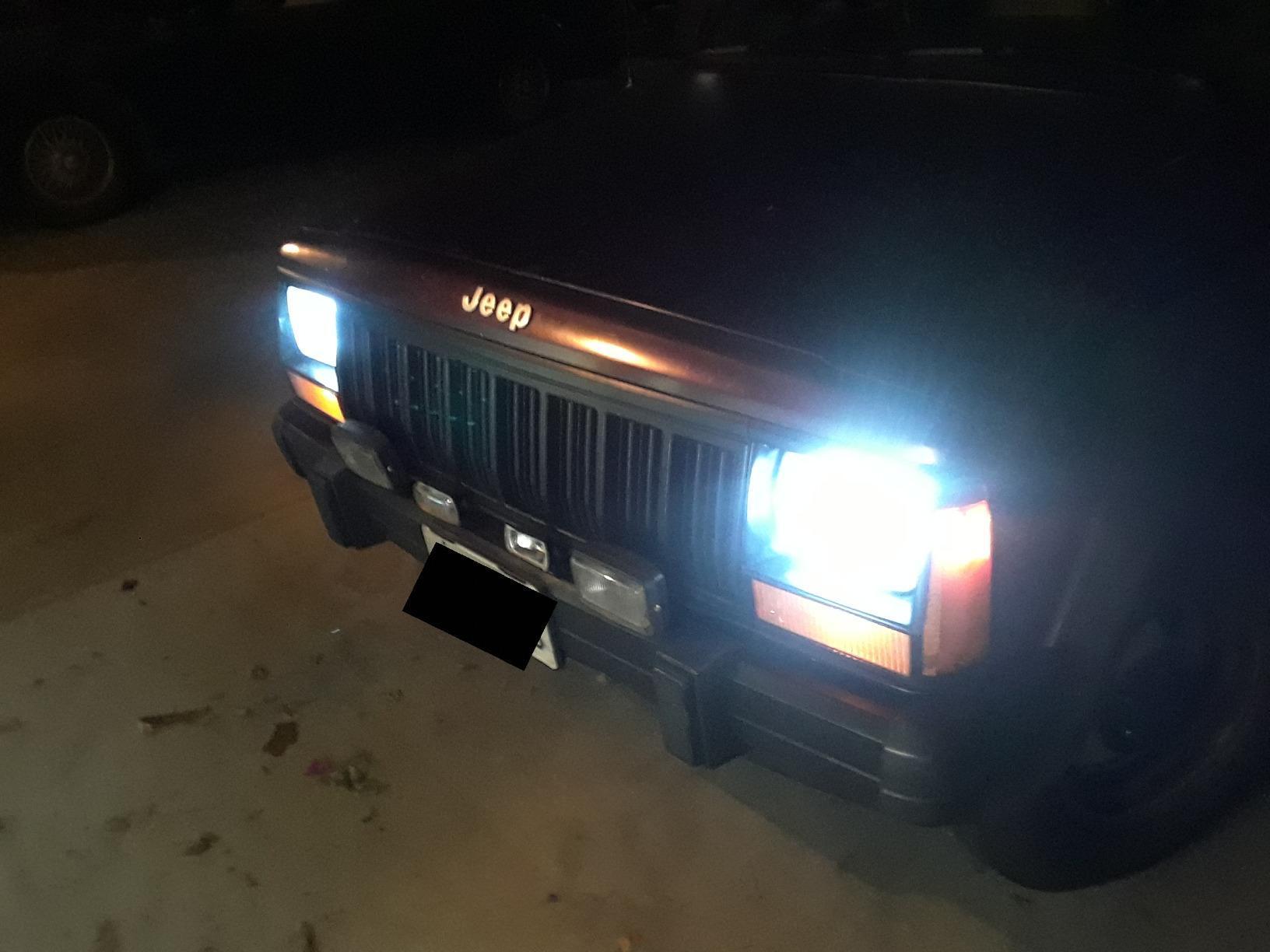 Partsam 2PCS Rectangle H6054 LED Headlights 5x7 7x6 Headlamp Hi/Low Sealed Beam H4 9003 Plug 6054 H5054 Compatible with S10 Blazer Express Van/Wrangler YJ XJ Cherokee Truck Van customer photo 2