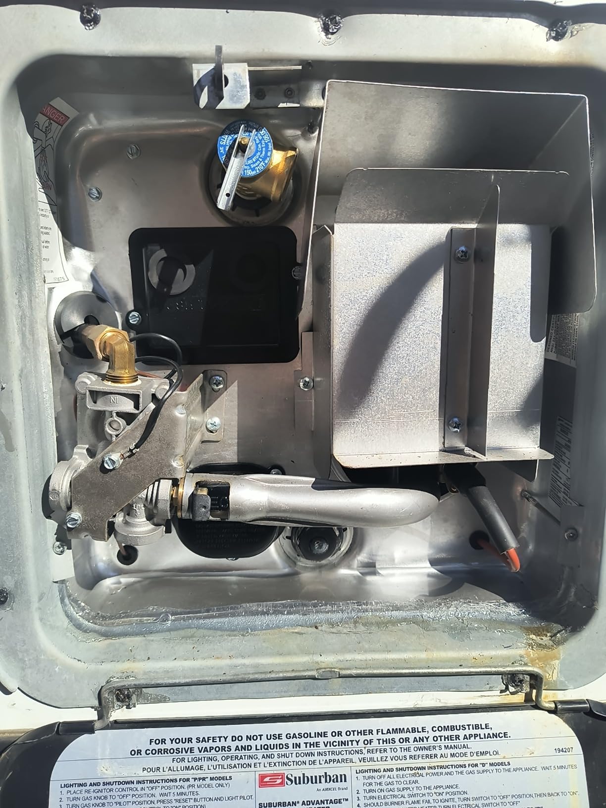 Suburban SW6DE 6-Gallon RV Water Heater, DSI & Electric (5239A) | Porcelain-lined steel tank, replaceable anode rod doubles as drain, 12,000 BTU, Incoloy element customer photo 1