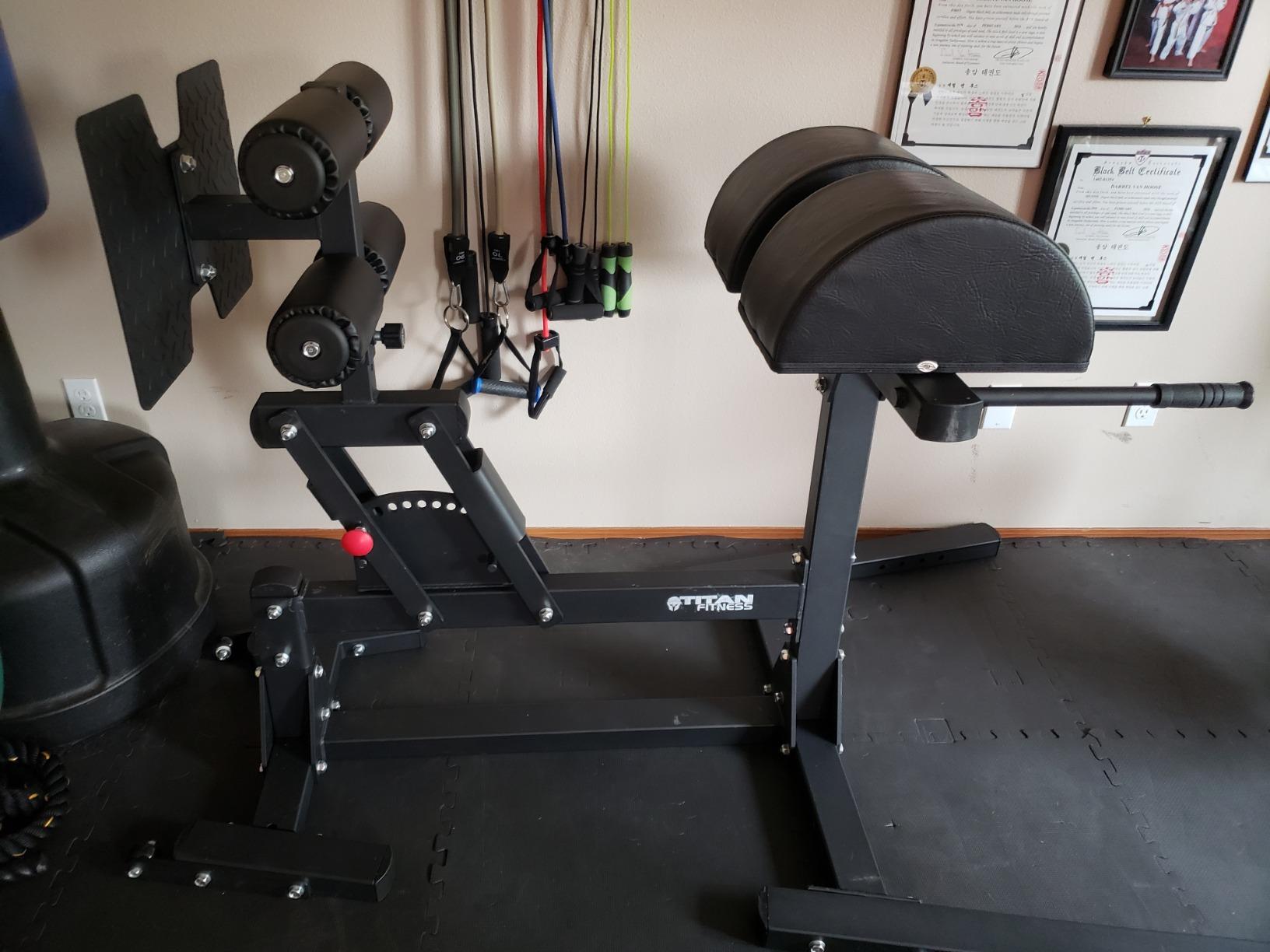 Titan Fitness Glute and Ham Developer, Adjustable GHD Machine, Comfortable Padding, Durable Steel Build, Workout Equipment for Commercial and Home Gym customer photo 2