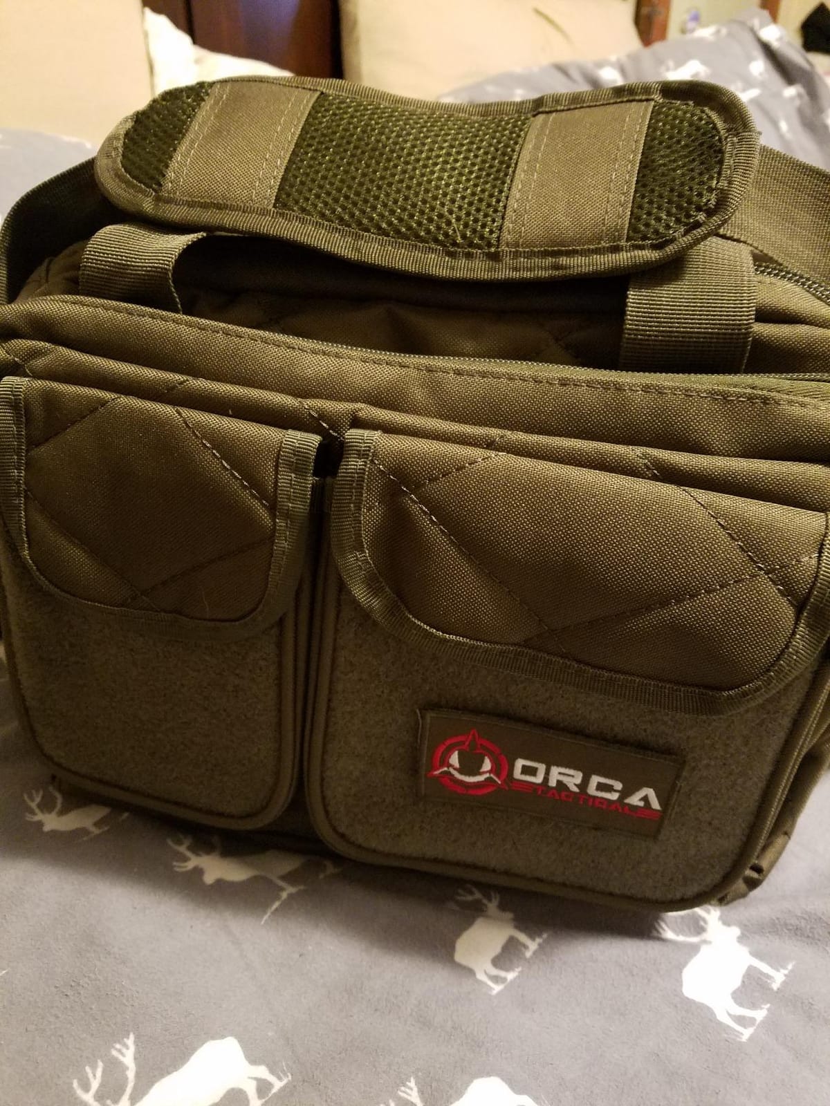 Orca Tactical Gun Range Bag for Shooting - 3+ Compact Pistol Revolver Range Bag for Handguns and Ammo - Self Standing Gun Bag - Handguns Bag with Durable Double Stitching Lockable YKK Zippers customer photo 2