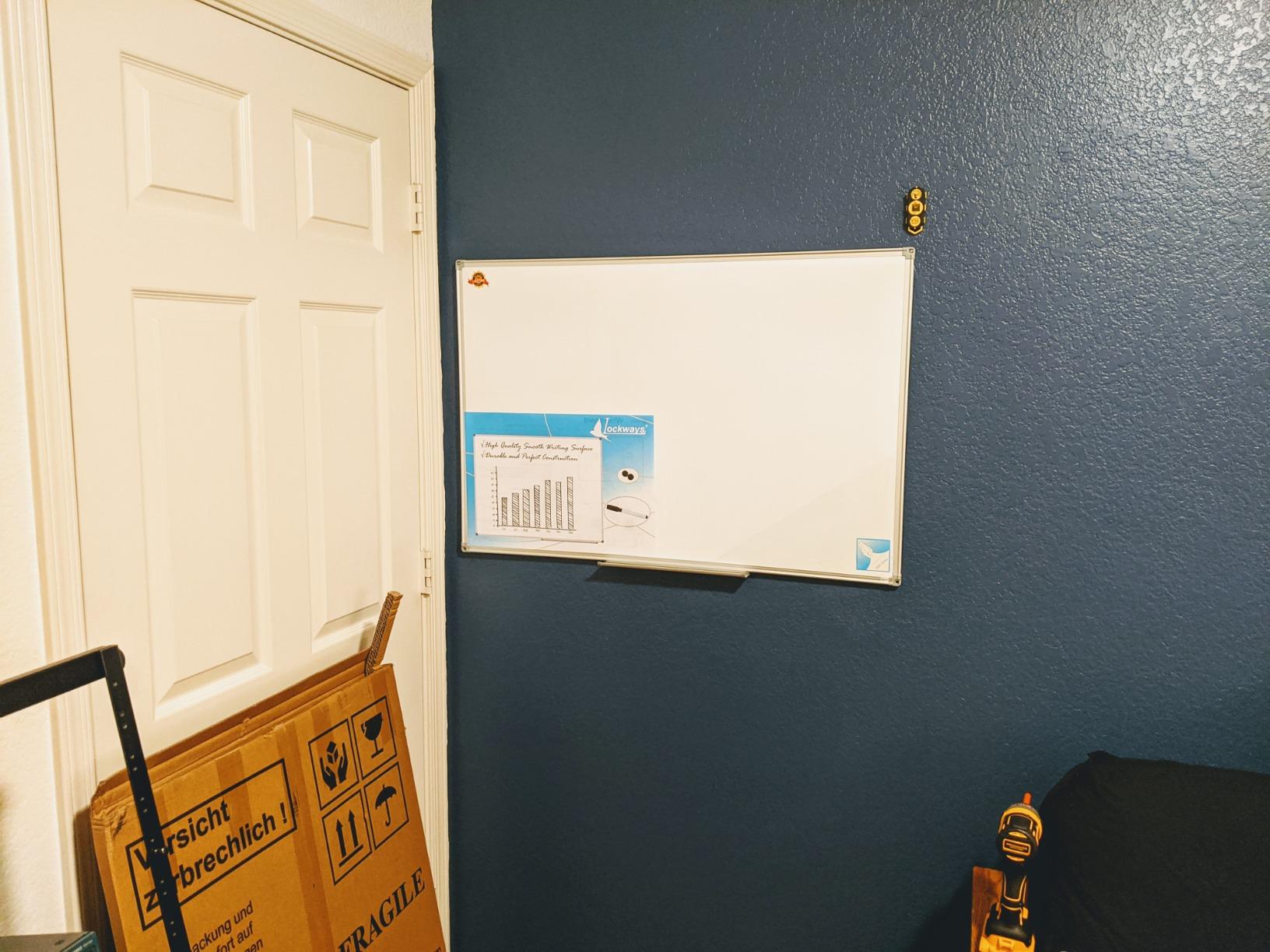 Lockways Magnetic Dry Erase Board, 36 x 24 Inch Magnetic Whiteboard | White Board with1 Dry Erase Markers, 2 Magnets for School, Home, Office customer photo 1