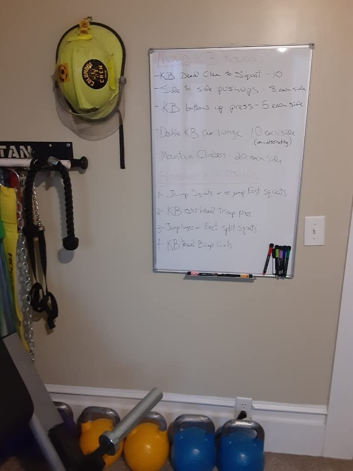 Lockways Magnetic Dry Erase Board, 36 x 24 Inch Magnetic Whiteboard | White Board with1 Dry Erase Markers, 2 Magnets for School, Home, Office customer photo 2
