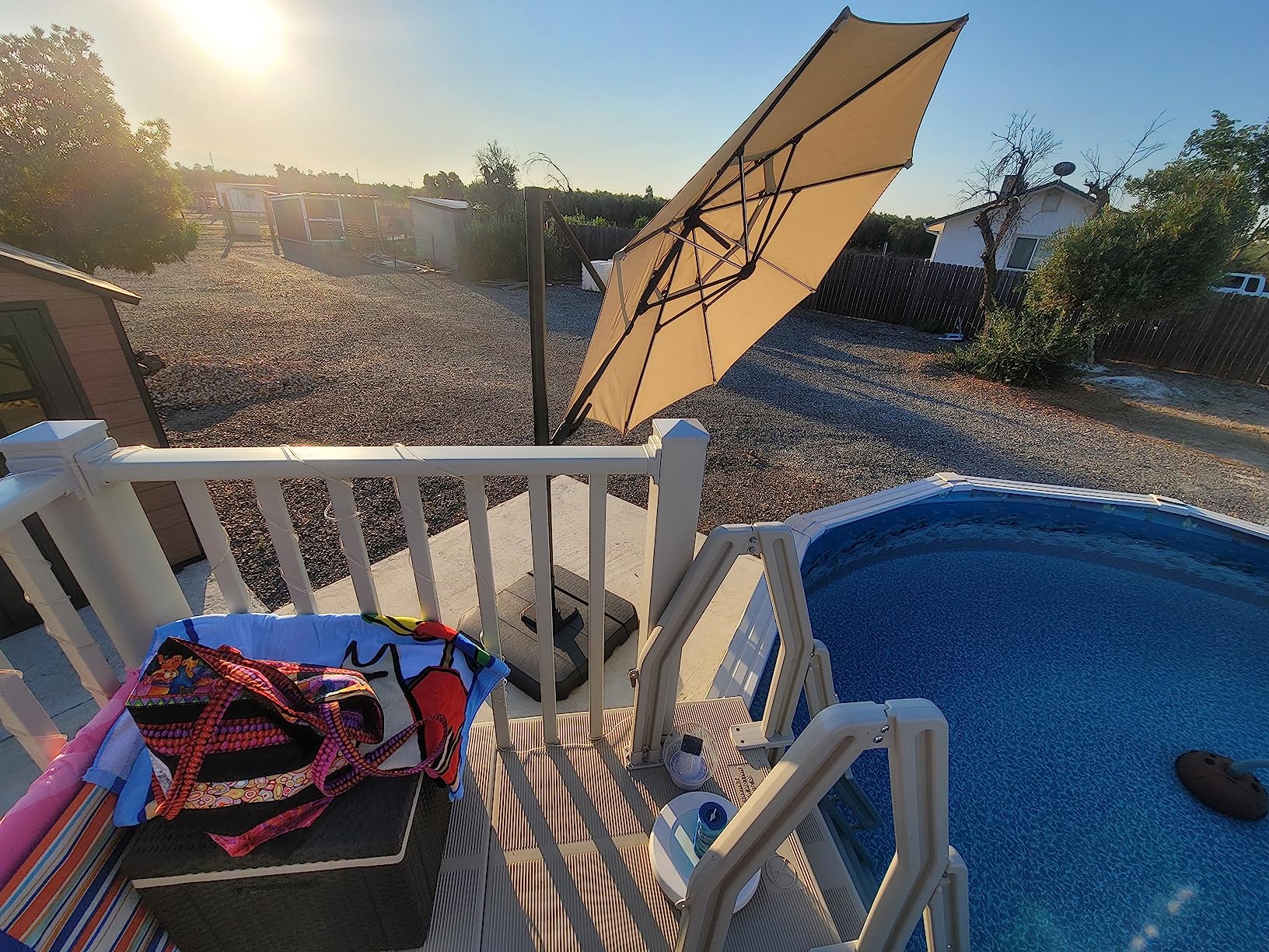 5x5 Resin Pool Deck Kit with Steps-Taupe customer photo 2