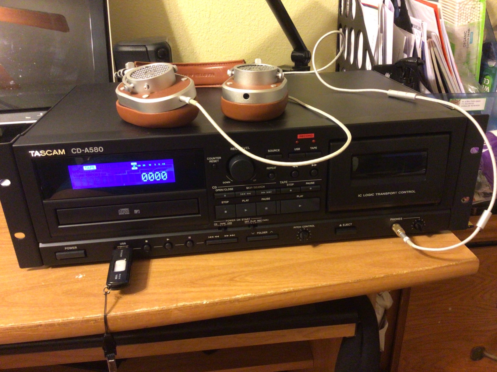 Tascam CD-A580 Rackmount Cassette/CD/USB MP3 Player Recorder Combo customer photo 1