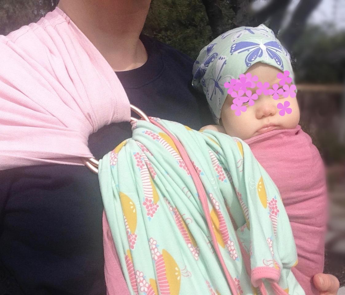 Nalakai Ring Sling Baby Carrier, Soft Linen Baby Sling, Baby Wrap, Comfort, Style, and Giving Back - Carry Your Little One with Love customer photo 1
