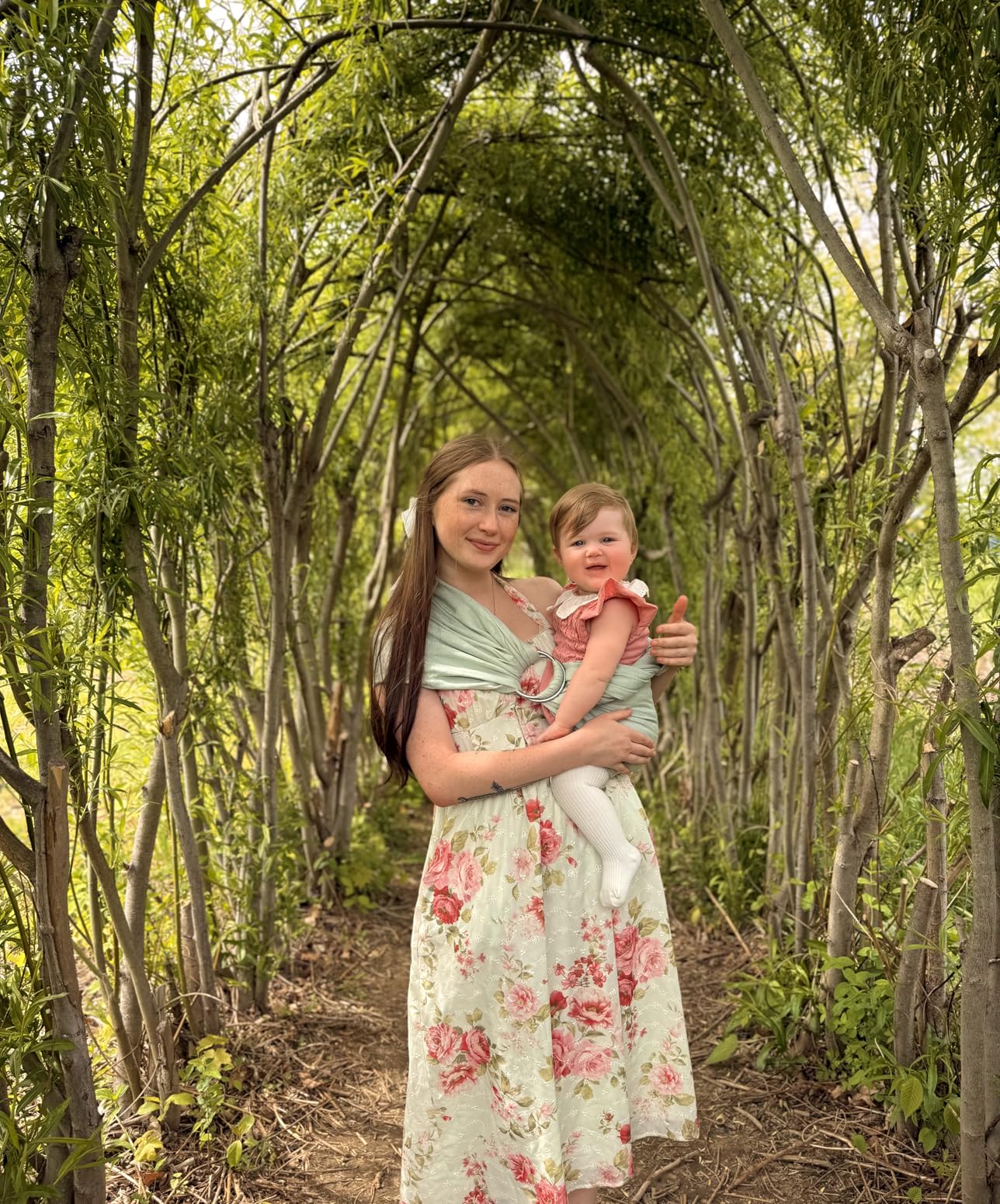Nalakai Ring Sling Baby Carrier, Soft Linen Baby Sling, Baby Wrap, Comfort, Style, and Giving Back - Carry Your Little One with Love customer photo 2
