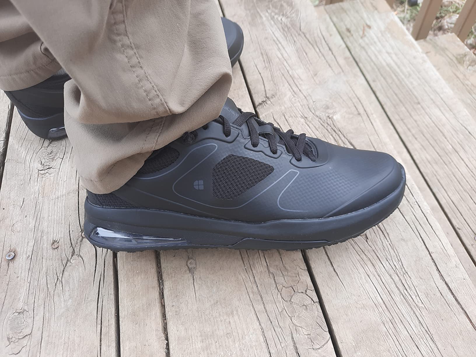 Shoes for Crews Evolution II Men's Work Sneaker, Non-Slip, Comfortable | Water-resistant with extra cushion & ASTM certification, for nurses, restaurant & hospitality staff, slip-resistant safety customer photo 2