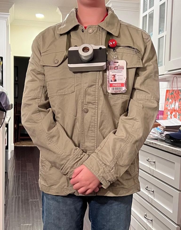 WenVen Men's Casual Canvas Cotton Military Lapel Jacket customer photo 1