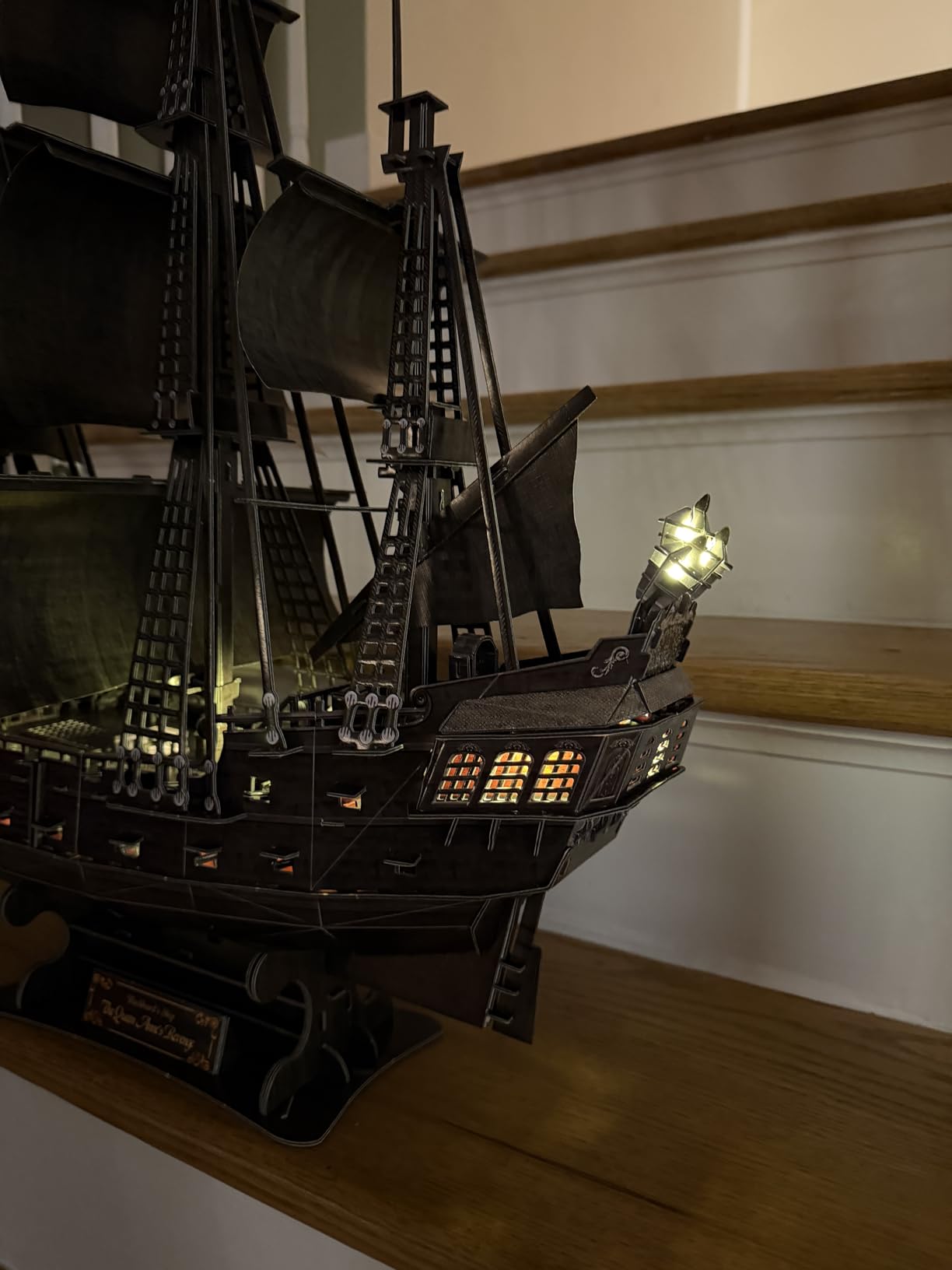 CubicFun 3D Puzzles Queen Anne's Revenge Pirate Ship Puzzle Kit, 340 Pieces - 3D puzzle for Adults | Ideal for Home Decor Brain Teasers Gifts Christmas customer photo 2