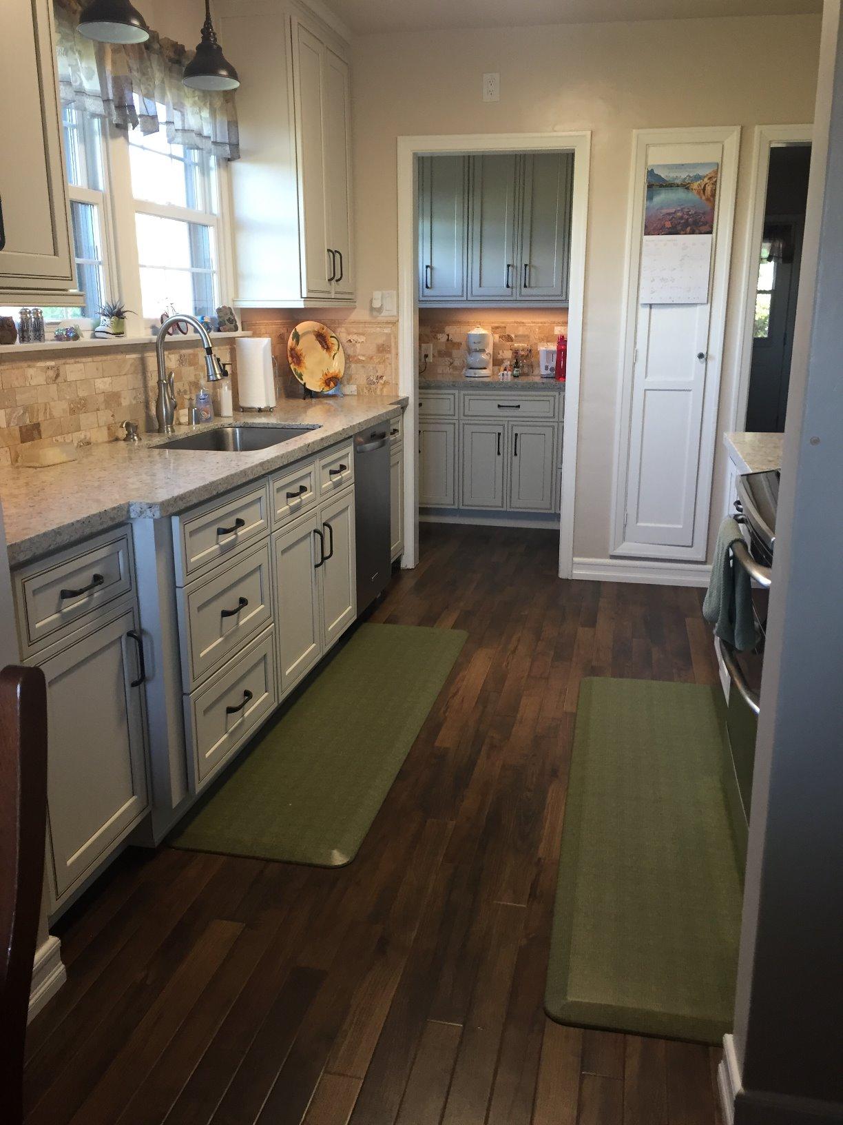 NewLife by GelPro Anti-Fatigue Designer Comfort Kitchen Floor Mat, 20x32, Tweed High Tide Stain Resistant Surface with 3/4
