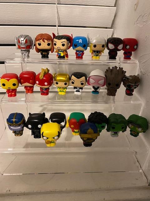 4 Tier Acrylic Riser Display Stands Shelf for Amiibo Funko, 9