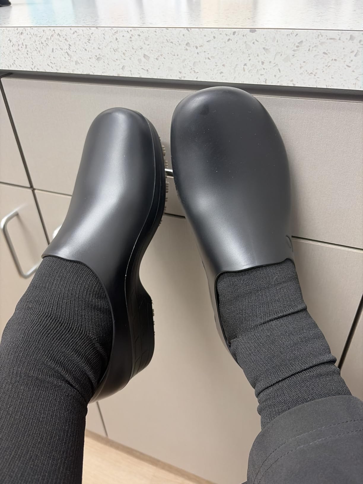 Sticky Nursing Shoes Women - Chefs - Kitchen - Nurses - Clogs for Work - Waterproof Non Slip customer photo 1