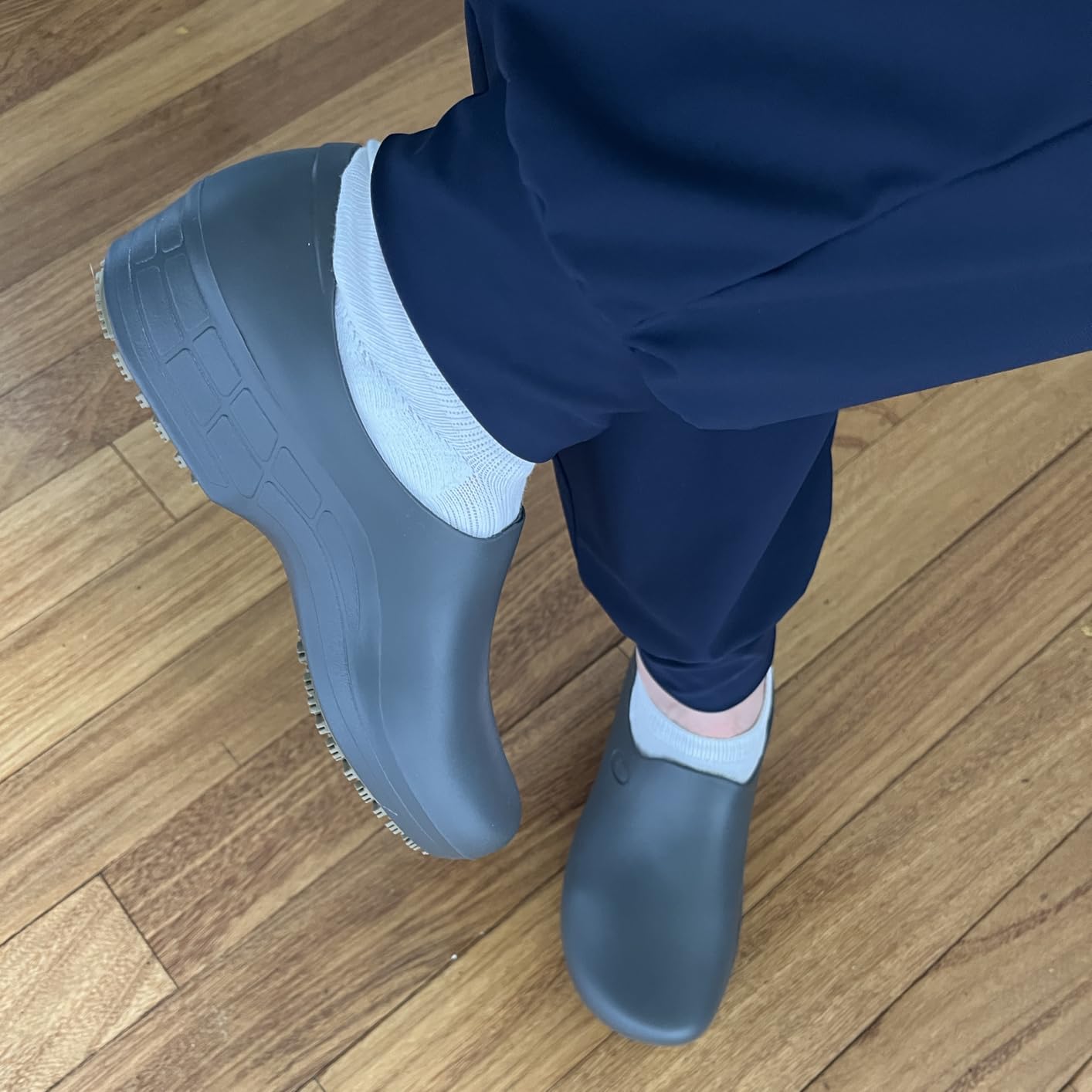 Sticky Nursing Shoes Women - Chefs - Kitchen - Nurses - Clogs for Work - Waterproof Non Slip customer photo 2