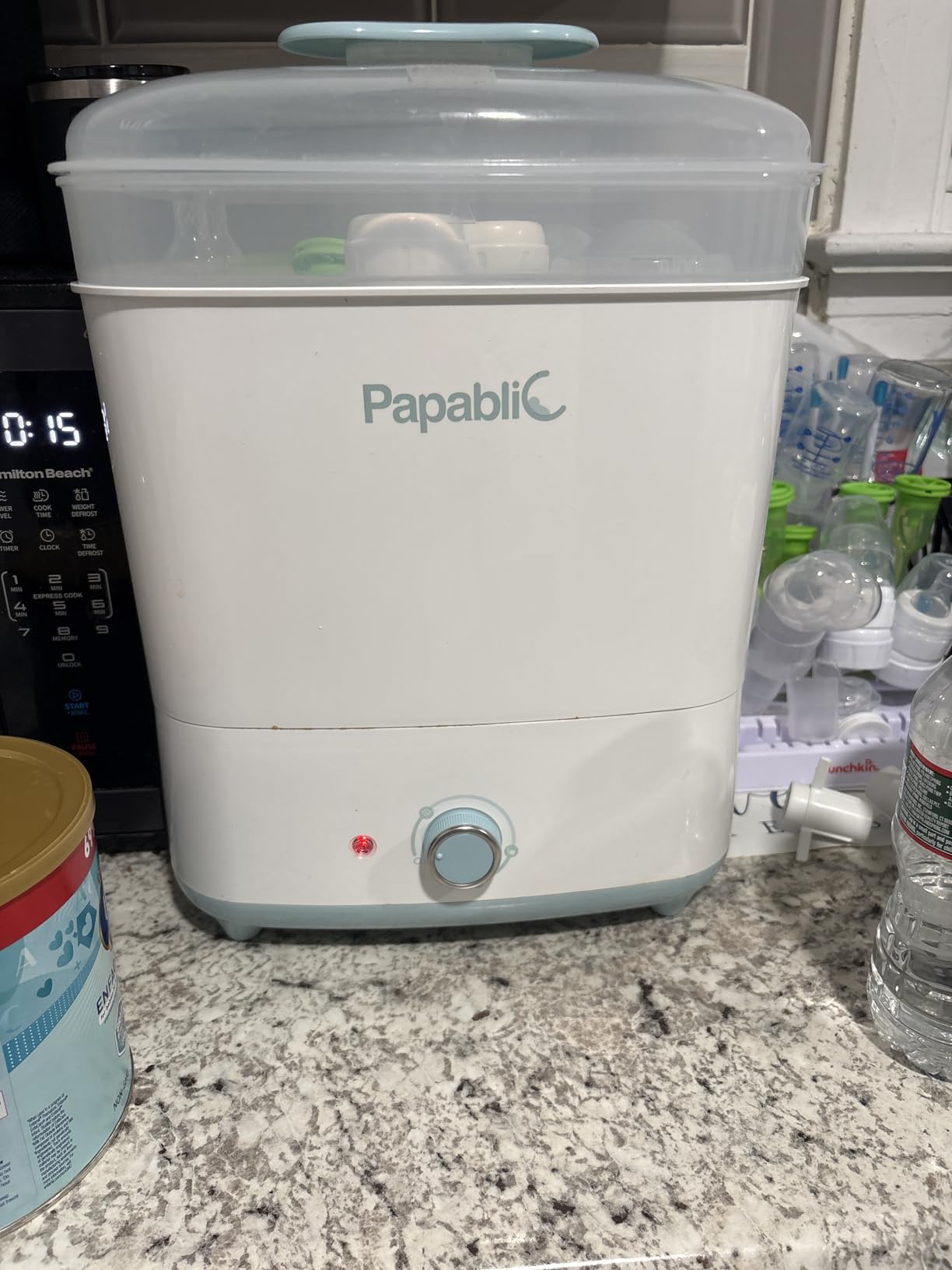 Papablic Baby Bottle Sterilizer and Dryer Pro, 10 Bottles Large Capacity | Electric Steam Sterilizer for Baby Bottles, Pacifiers, and Pump Parts customer photo 1