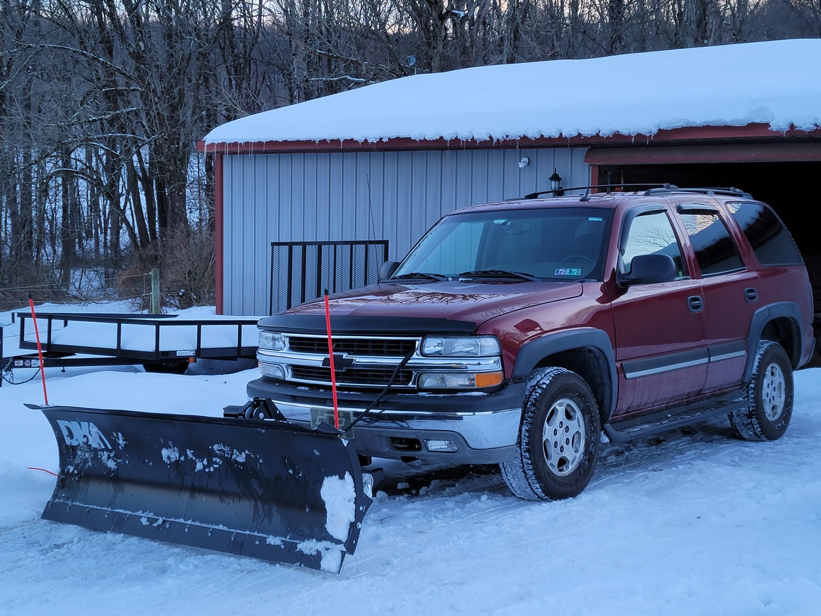 DK2 Universal 84-Inch x 22-Inch Hitch-Mounted Winch-Driven Snowplow Kit customer photo 2