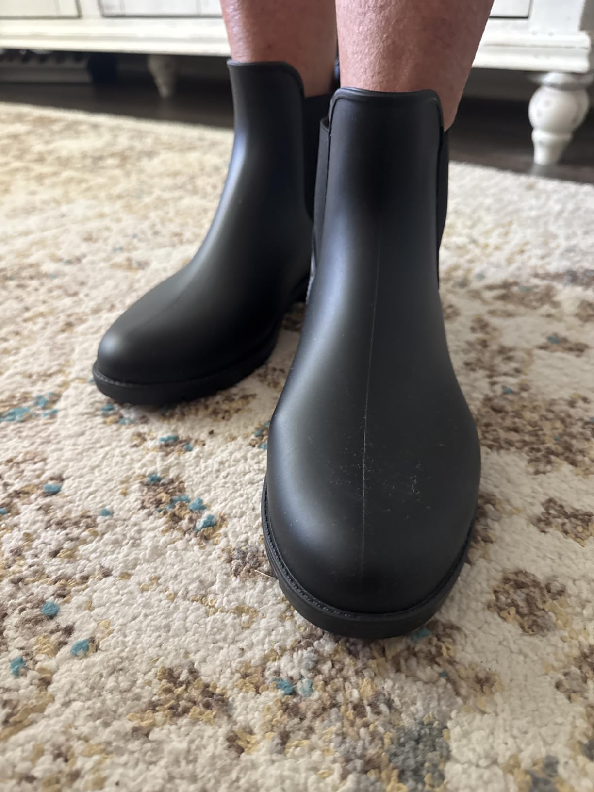Asgard Women's Ankle Rain Boots Waterproof Chelsea Boots | Stylish Matte Finish, Easy On&Off, Non Slip, Ideal for Rainy Commute customer photo 2