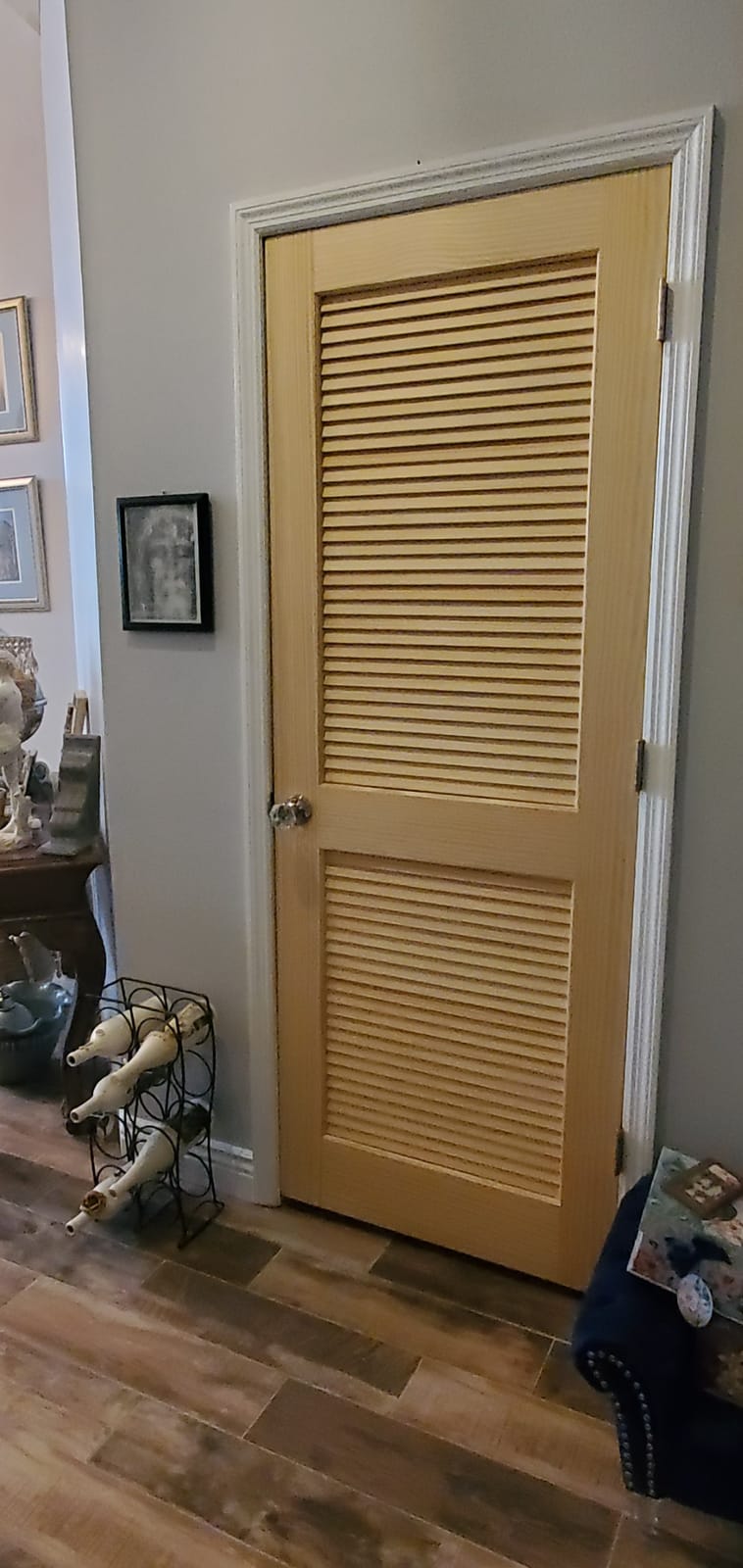 Kimberly Bay Louver Louver Solid Pine Unfinished Door Slab (18x80) customer photo 2