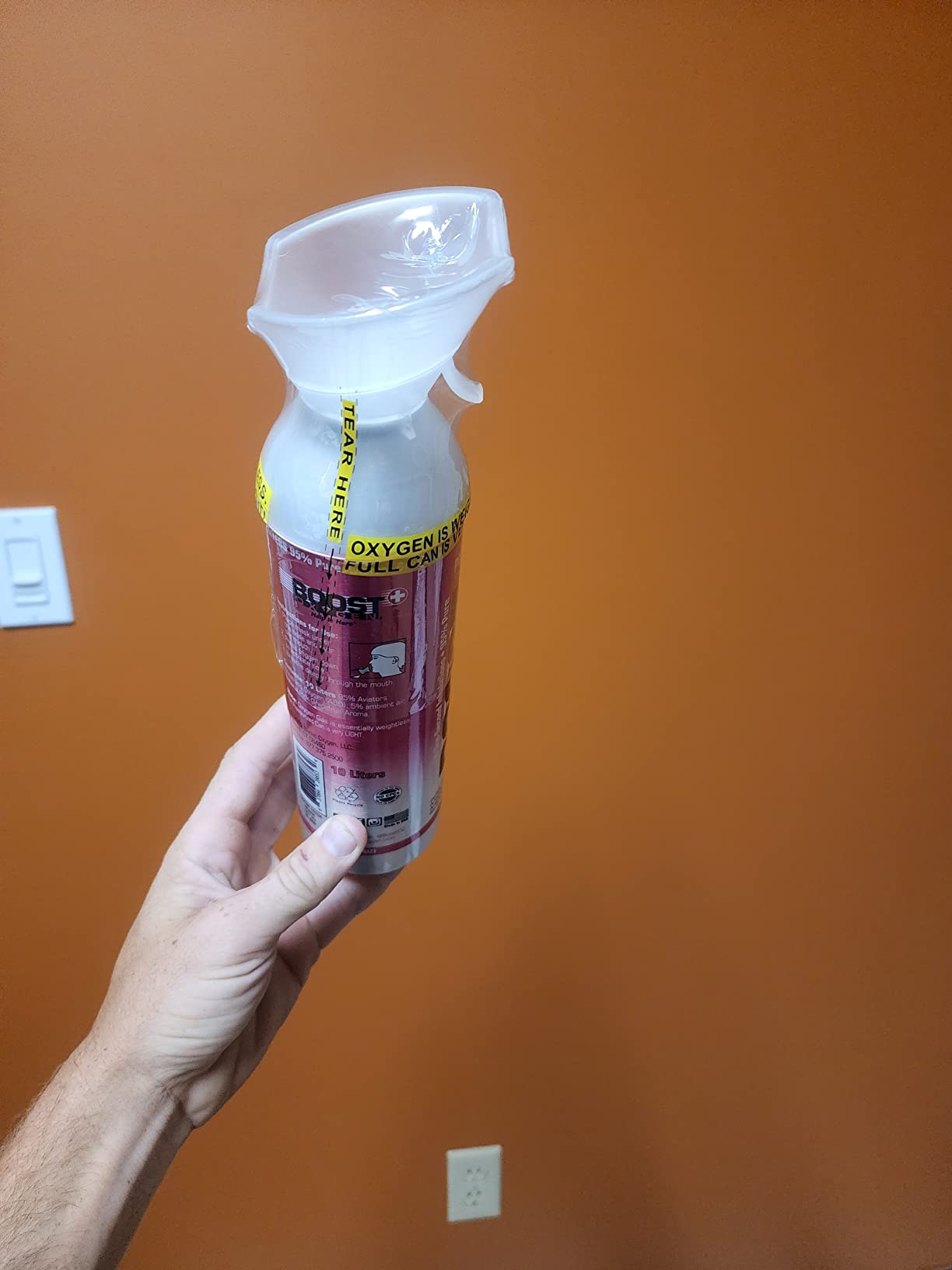Boost Oxygen Large Natural 10L Canister, 3 Pack | Bigger Can & Long Lasting • No Added Aromas • For Use at Home, Camping & Extended Travel customer photo 1