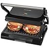 Proctor Silex Panini Press Sandwich Maker Grill & Electric Indoor Grill | 70 sq. in. Cooking Surface | Easy-Clean PFAS-Free Nonstick Grids | Compact Upright Storage | Indicator Lights | Black customer photo 1