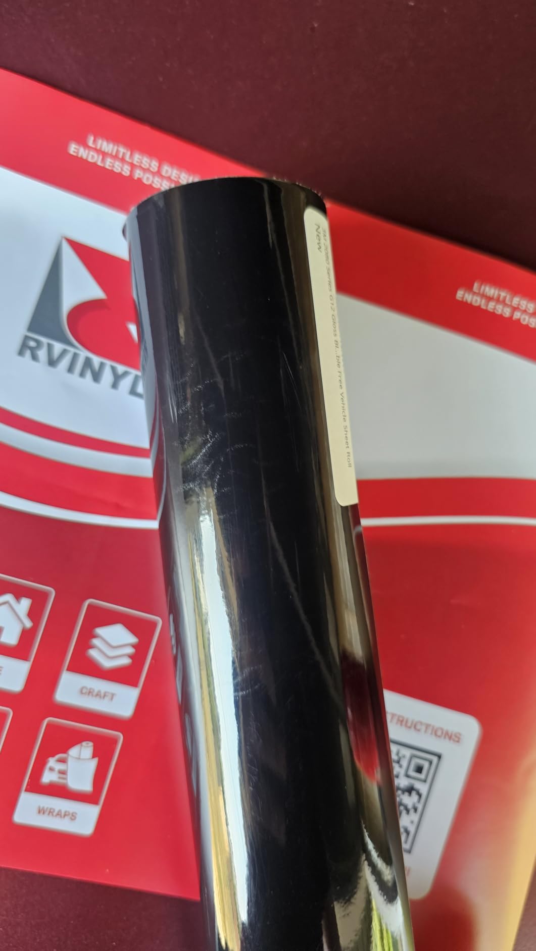 3M 2080 Series G12 Gloss Black - 5ft x 1ft - 5sq ft - Dual Cast Thick Vinyl Car Wrapping Film - Bubble Free Vehicle Sheet Roll customer photo 1