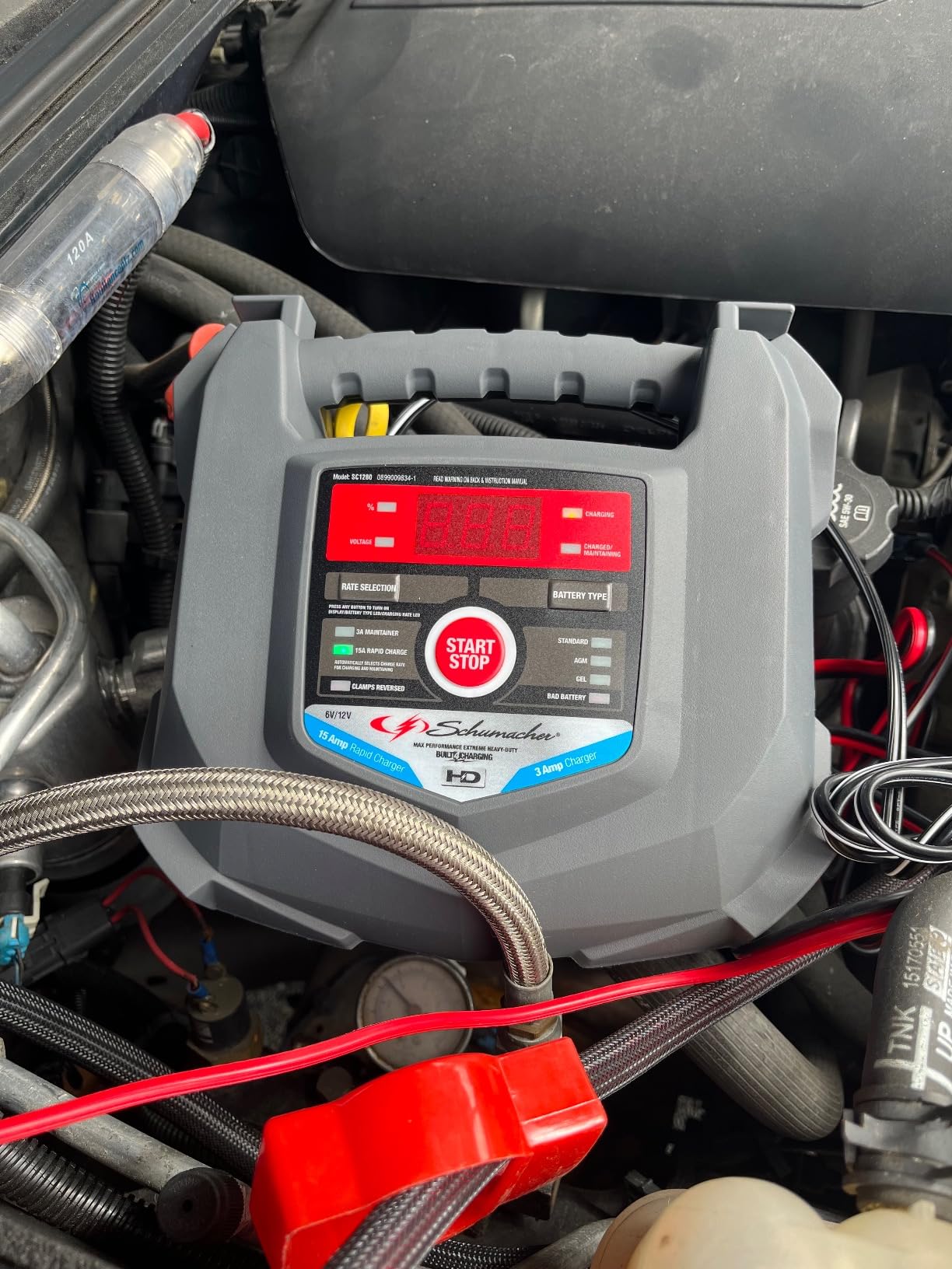 Schumacher Car Battery Charger 12V/6V - Trickle Charger, Maintainer for Automobile & Marine Batteries (AGM/Gel/Deep Cycle) - SC1280 | 3A Trickle Charge, Restores Batteries, Fully Automatic & Microprocessor Controlled customer photo 1