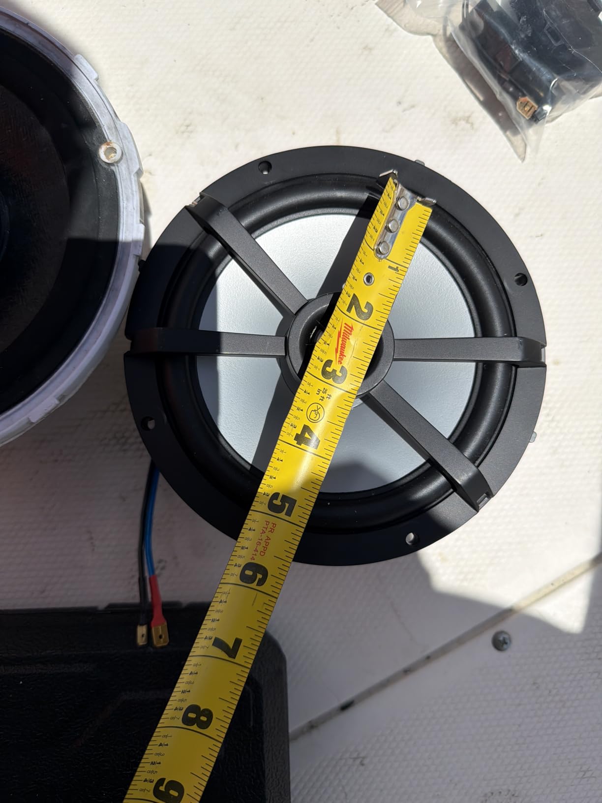 Kicker KM65 6.5-Inch (165mm) Marine Coaxial Speakers with 3/4-Inch Tweeters, 4-Ohm, Charcoal and White Grilles customer photo 2
