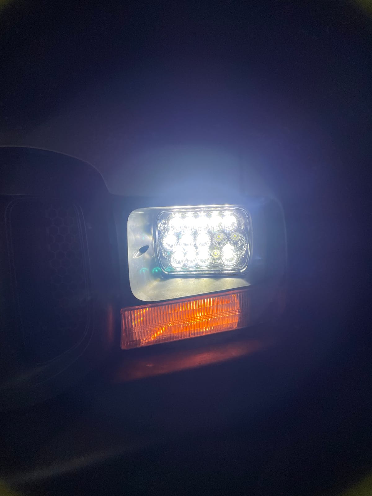 KASLIGHT H6054 LED Headlights, Pair Rectangular 5x7 7x6 LED Headlight Hi/Low Sealed Beam Replacement Headlamp Compatible with Jeep Wrangler YJ XJ Chevy Express Ford GMC Savana Toyota Pickup Truck Van customer photo 2