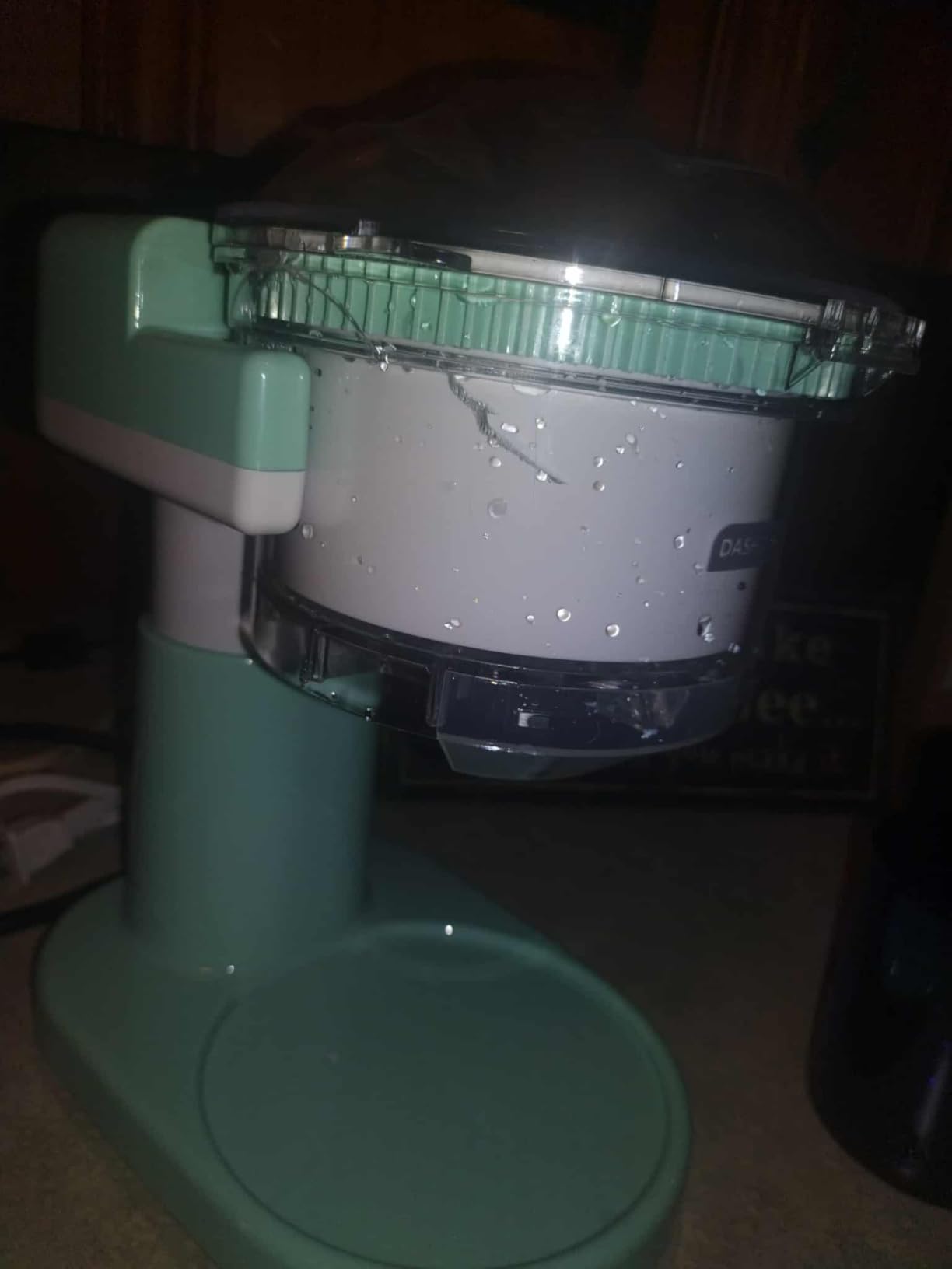 Dash Shaved Ice Maker - Frozen Dessert Maker for Snow Cones, Slushies, Cocktails & More - Easy to Use & Clean - Space-Saving Design - Aqua customer photo 1