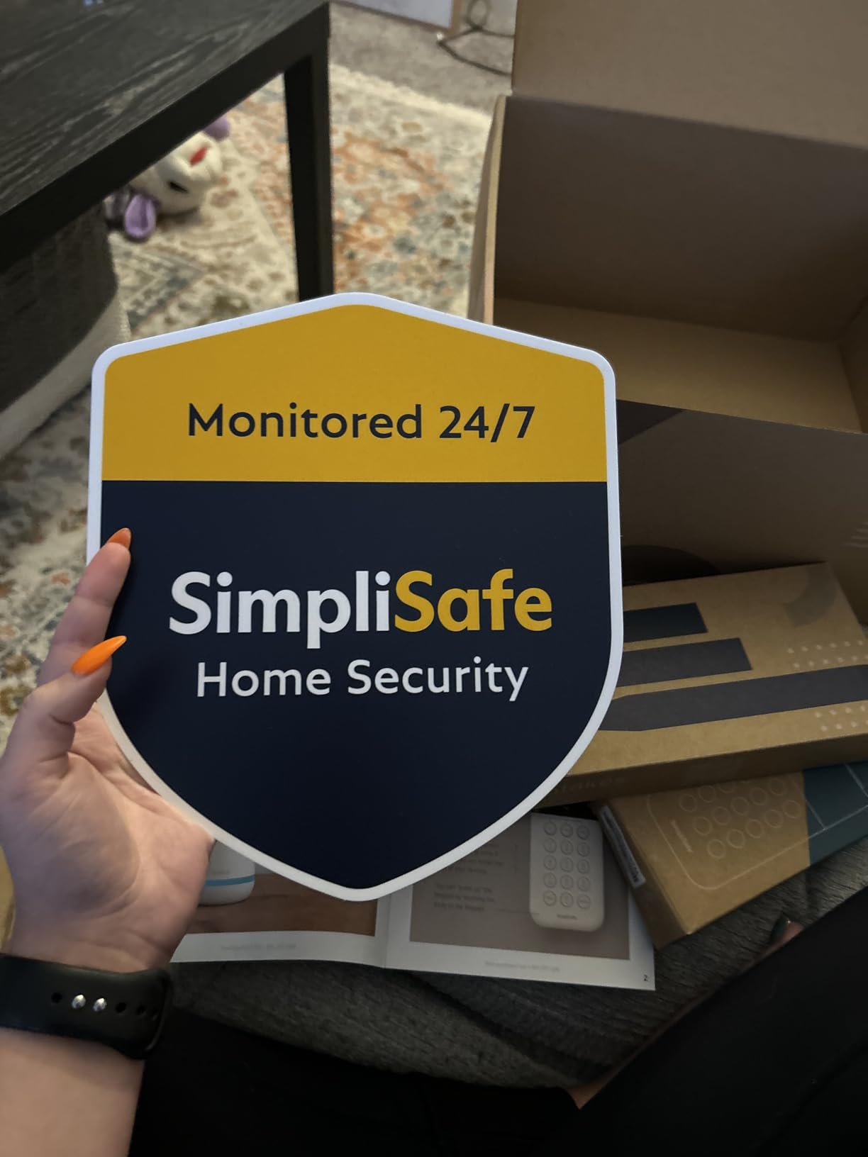 SimpliSafe 8 Piece Wireless Home Security System - Optional 24/7 Professional Monitoring - No Contract - Compatible with Alexa and Google Assistant, White customer photo 2
