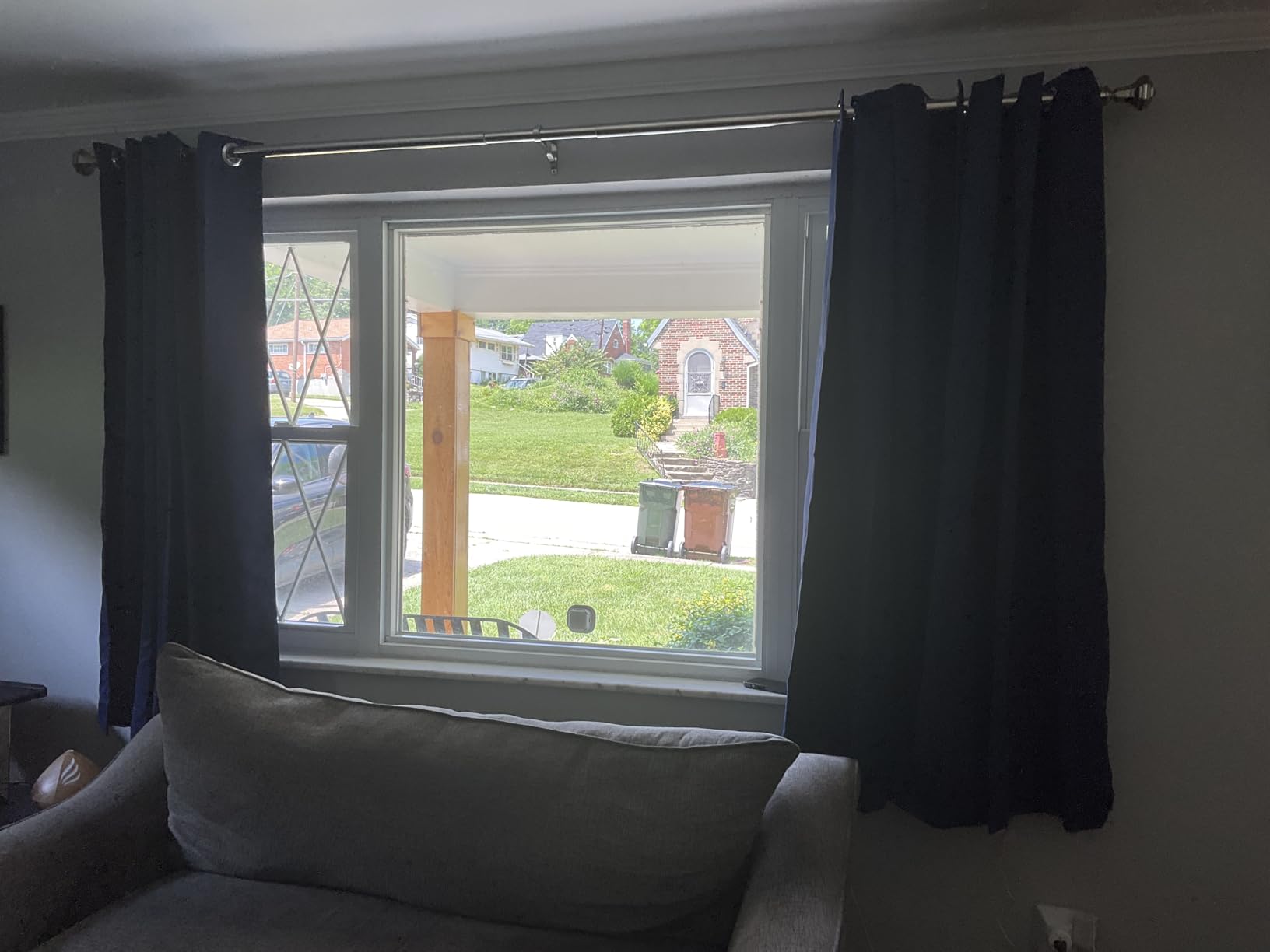 BGment Navy Blue Blackout Curtains 63 Inch customer photo 2