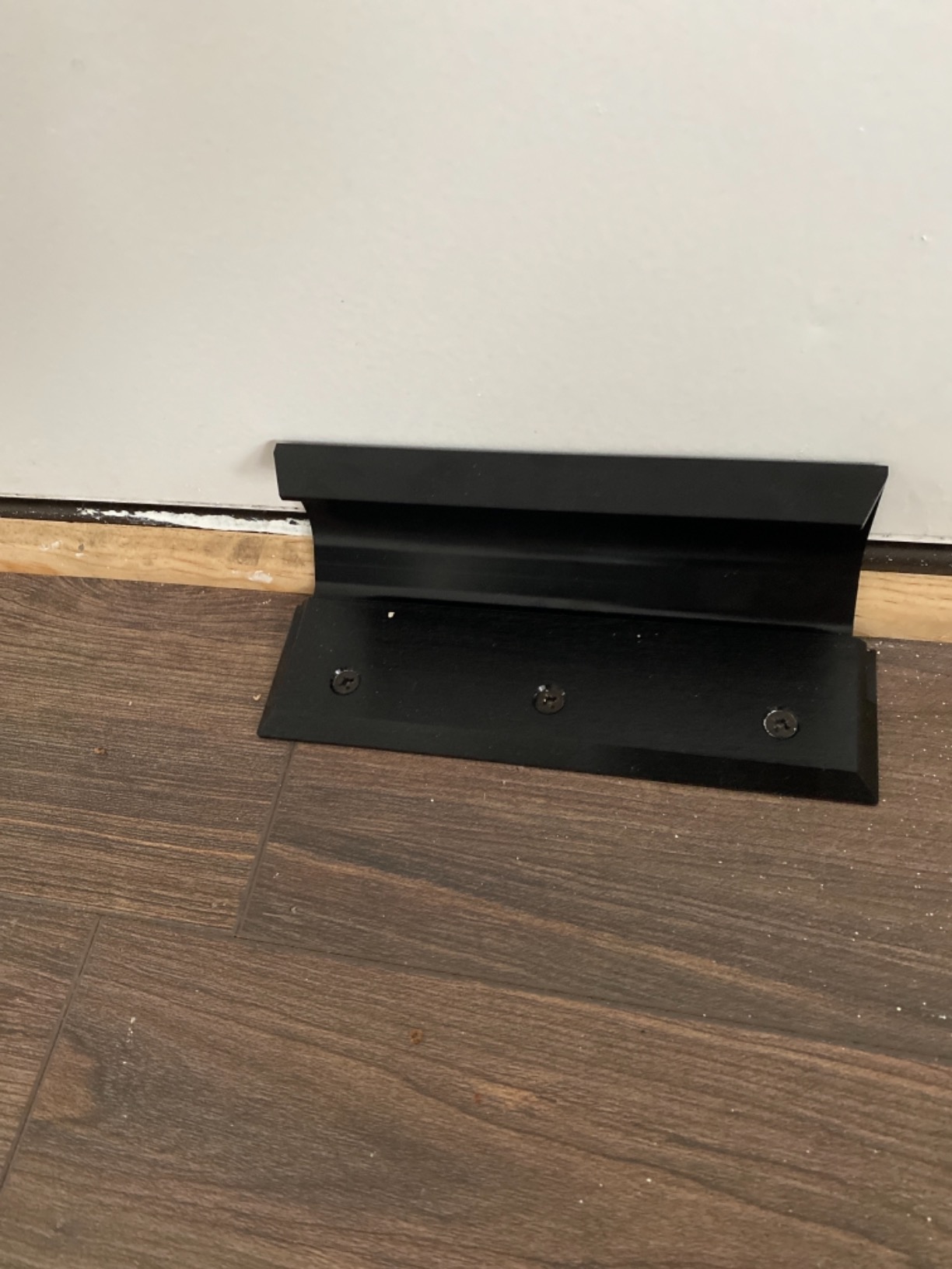 Security Door Brace for Standard, French & Blemished Doors | Security Barricade House Double Safety Security Protection, Aluminum Alloy, Screw, Base Plate Height Of 0.4