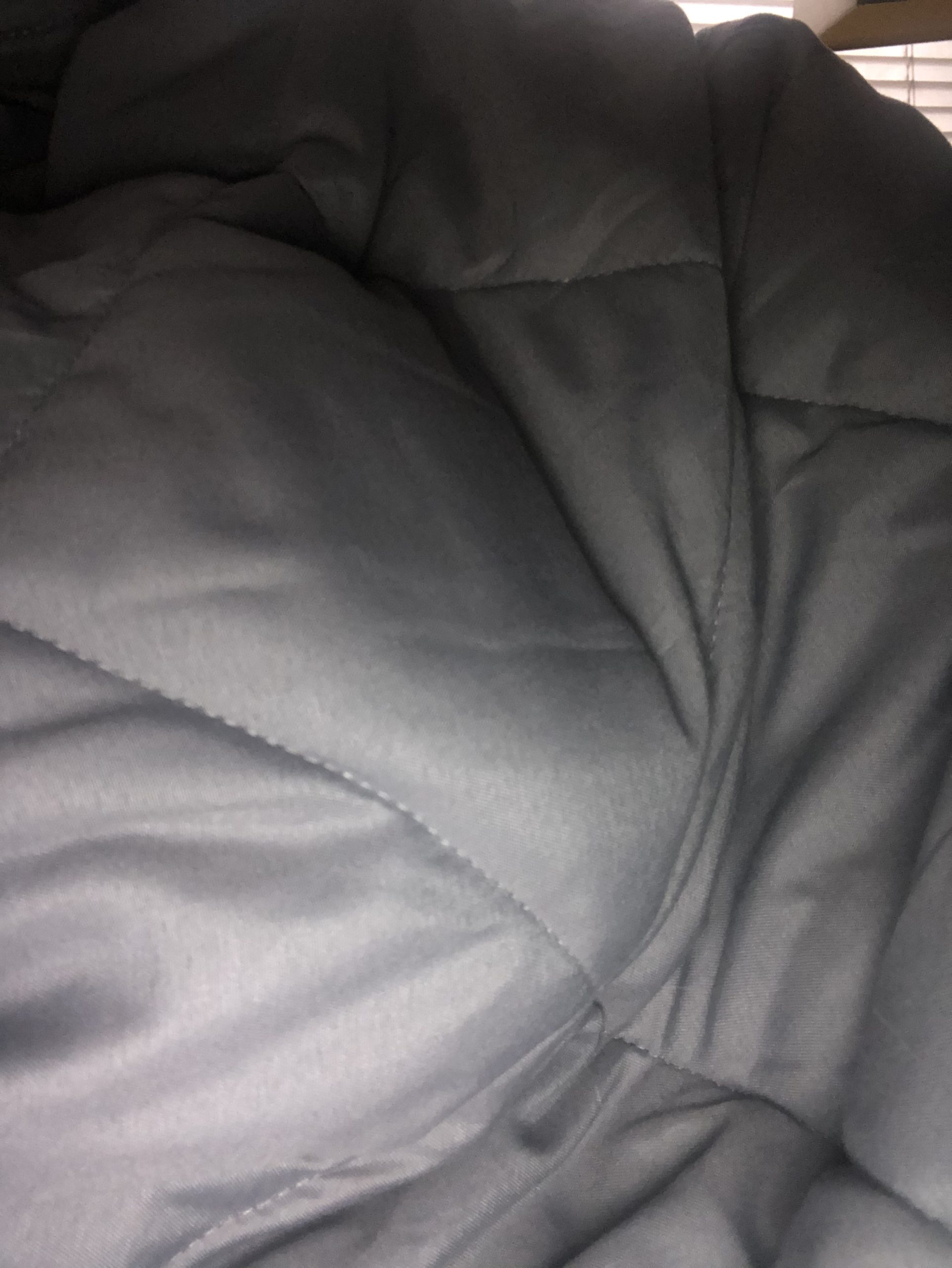 ZZZhen Weighted Blanket - High Breathability - 48''72'' 15LB - Premium Heavy Blankets - Calm Sleeping for Adult and Kids, Durable Quilts Grey, 48''72'' - 15LB customer photo 2