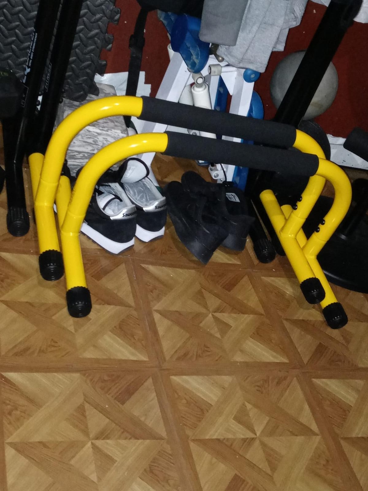 Lebert Fitness Parallette Push Up Bars Dip Station Stand - Perfect for Home and Garage Gym Exercise Equipment - Gymnastics, Calisthenics, Strength Training Parallel Bars for Men and Women customer photo 1
