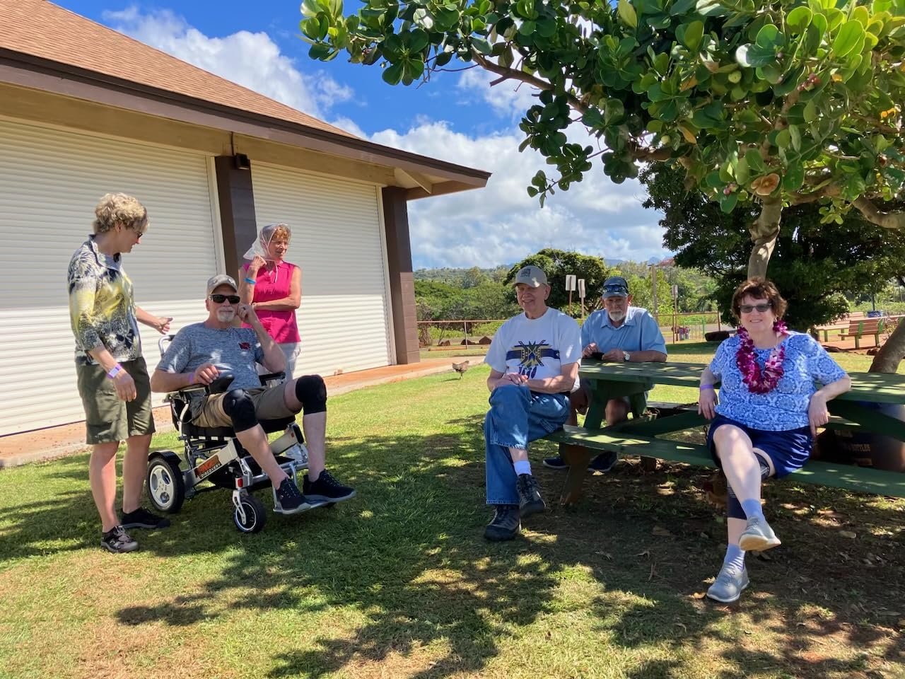 Porto Mobility Ranger Discovery Lightweight Foldable Weatherproof Exclusive Electric Wheelchair, Portable, Brushless Powerful Motors, Dual Battery, All Terrain (Silver, Standard) customer photo 1