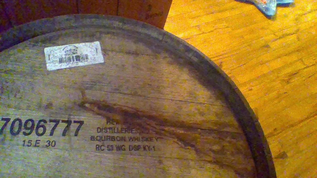 Midwest Barrel Company Bourbon/Whiskey Barrel, 53 Gallon, Headstamp | Genuine American White Oak, Rustic Character, For Decoration, Furniture & DIY Projects customer photo 2