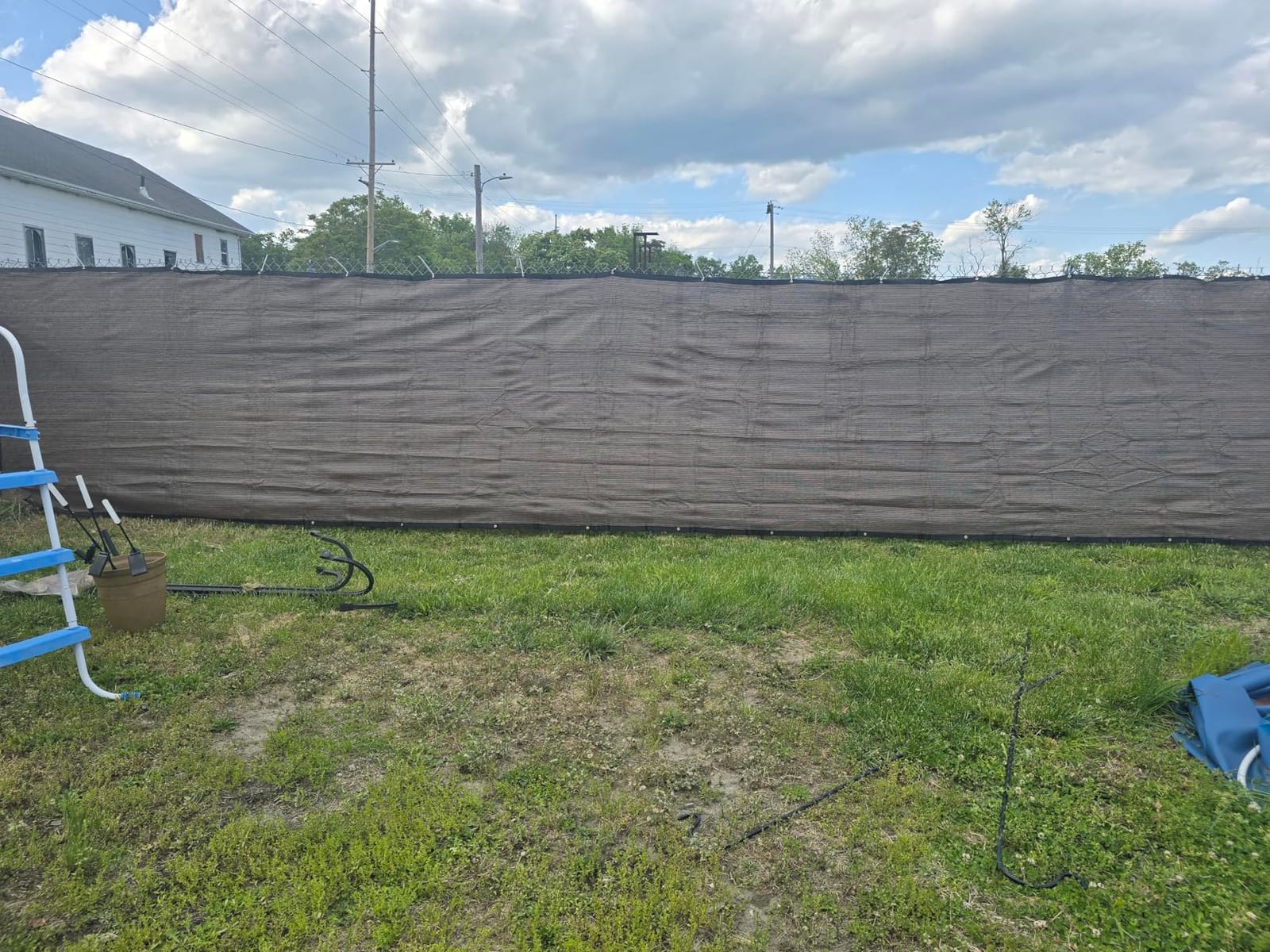 UPGRADE Privacy Screen 6' x 50' Fence Commercial Shade Cover with Brass Grommets Heavy Duty Perfect for Outdoor Back Yard, Black, Customizable customer photo 2