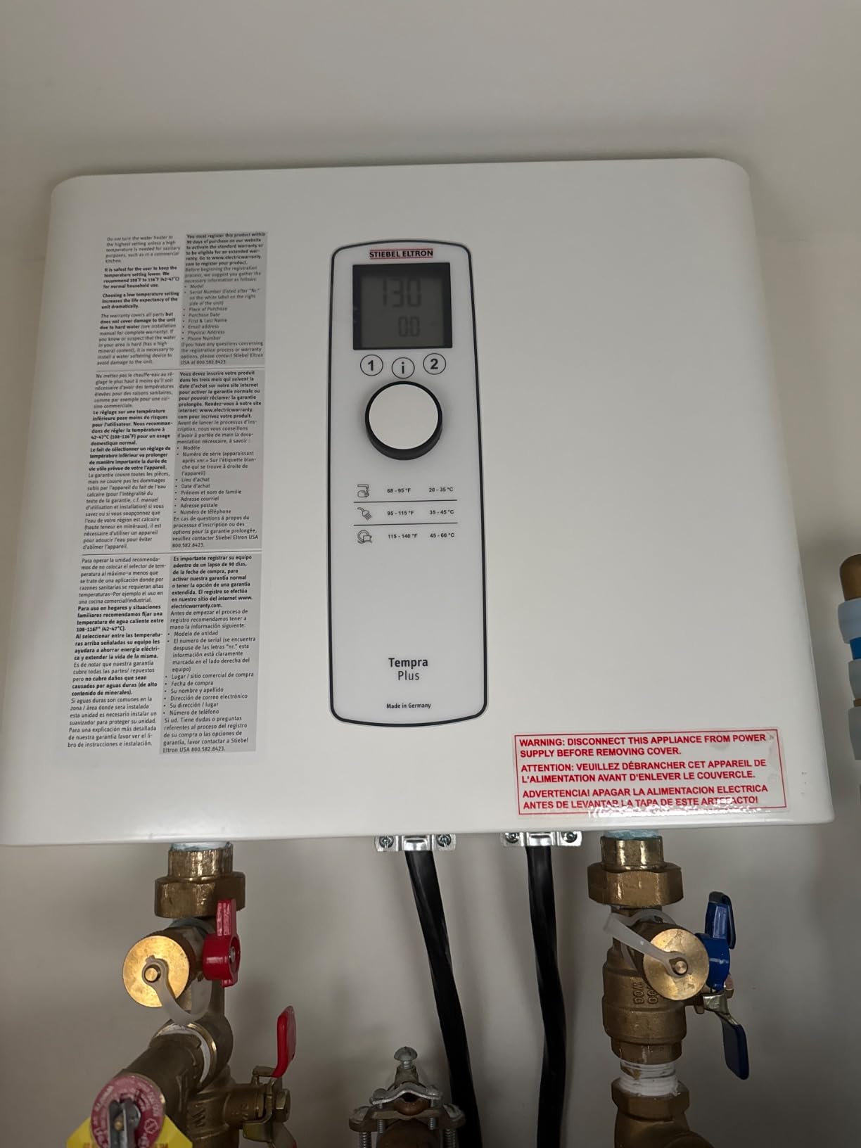 Stiebel Eltron Tempra 24 Plus Electric Tankless Water Heater, 24kW, 240V | Made in Germany; Advanced Flow Control; Eco design; Energy+cost savings up to 34% in whole-home use customer photo 1