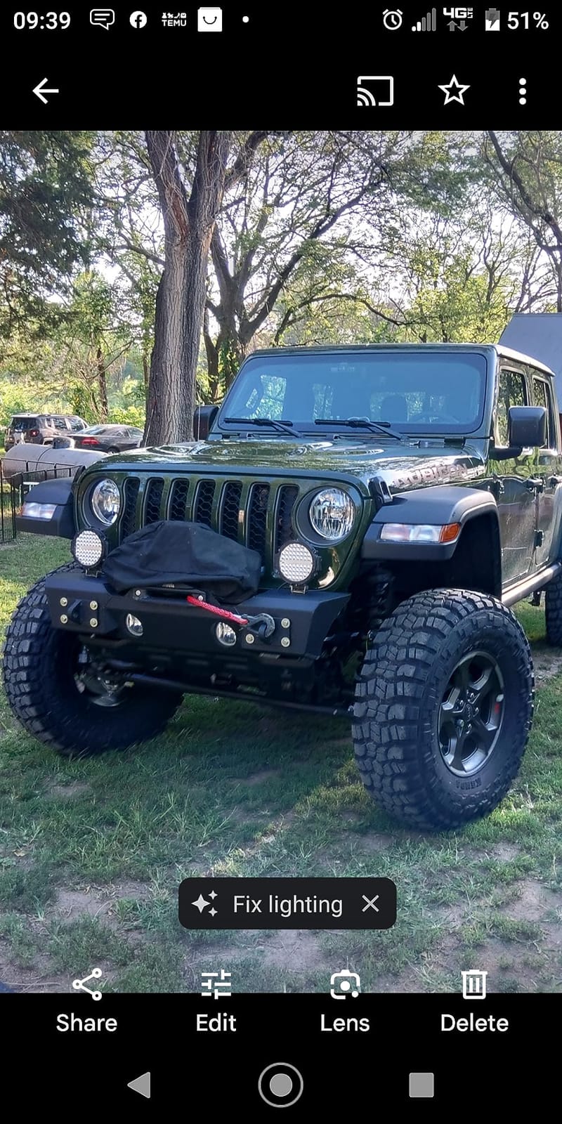 ECOTRIC Front Stubby Bumper Compatible with Wrangler JK JL Gladiator JT | Compatible with 07-18 JK, 18-26 JL, 20-26 JT. Steel powder coated, fog light mounts, winch plate, D-rings. Bolt-on customer photo 2