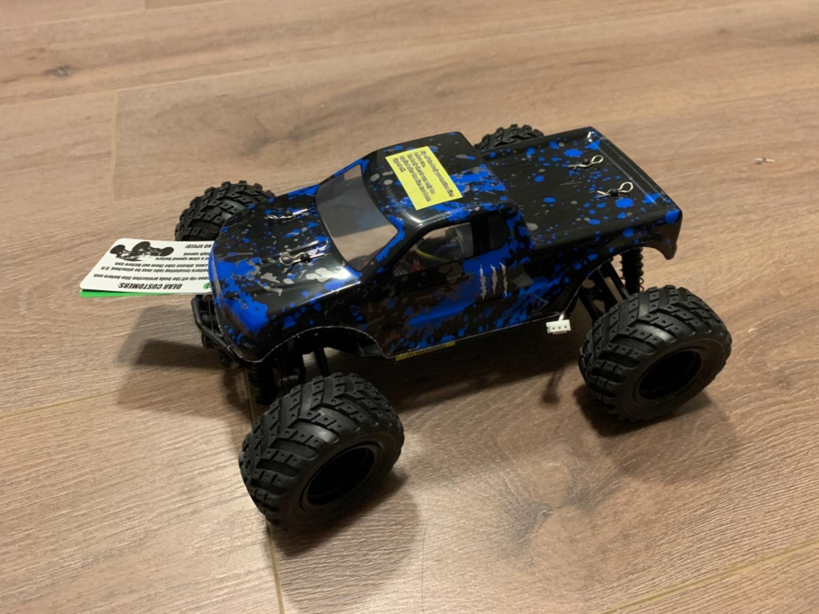 HAIBOXING RC Cars 1/18 Scale 4WD Off-Road Monster Trucks with 36+KM/H High Speed, 2.4 GHz Remote-Controlled Electric All Terrain Waterproof Vehicles with Rechargeable Battery for Kids and Adults RTR customer photo 2