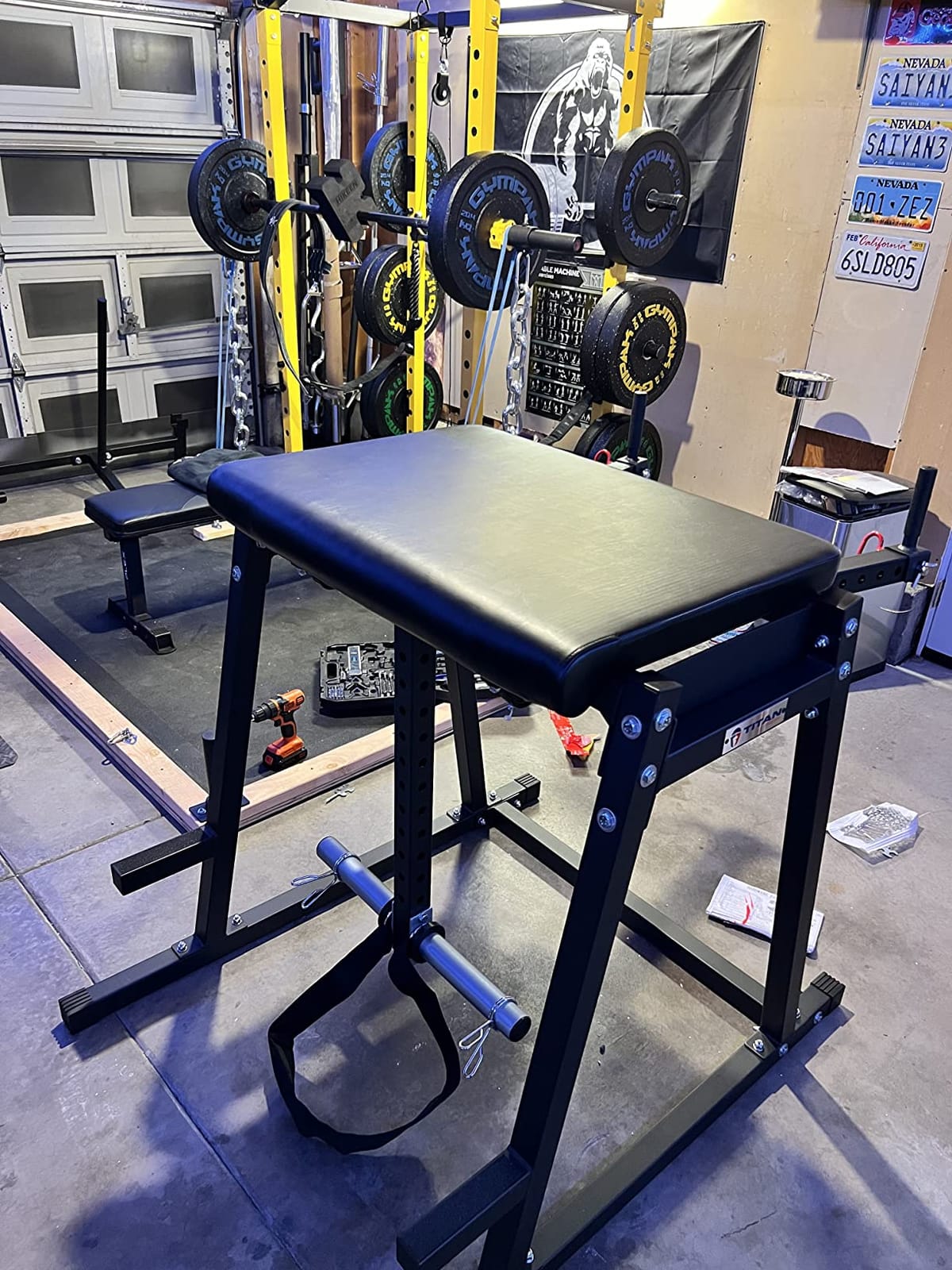 Titan Fitness Economy H-PND, Reverse Hyperextensions Lower Body Machine, Rated 550 LB, Specialty Home Gym Machine for Physical Therapy, Back Rehab Exercises, and Everyday Training customer photo 1