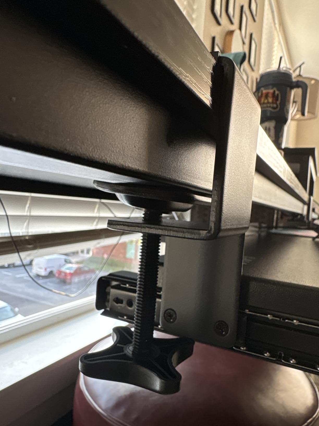VIVO Large Keyboard Tray Under Desk Pull Out with Extra Sturdy C Clamp Mount System, 27 x 11 Inch Slide-Out Platform (MOUNT-KB05E) customer photo 2