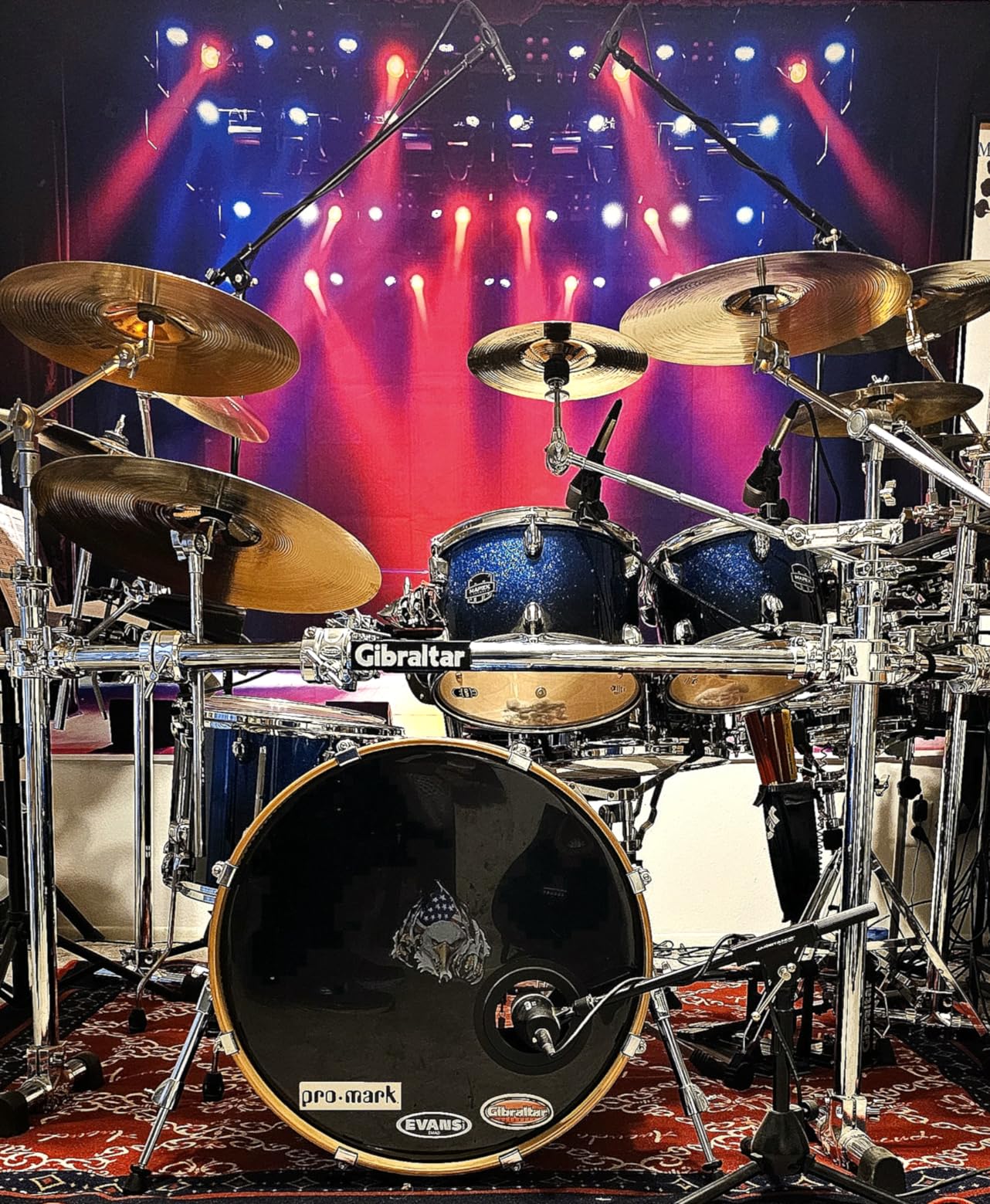 Yeele 8x6ft Stage Concert Backdrop Lighting Nightclub Musical Hall Club Background for Photography Sing Dance Performance Scene Photo Booth Shoots Vinyl Studio Props customer photo 1