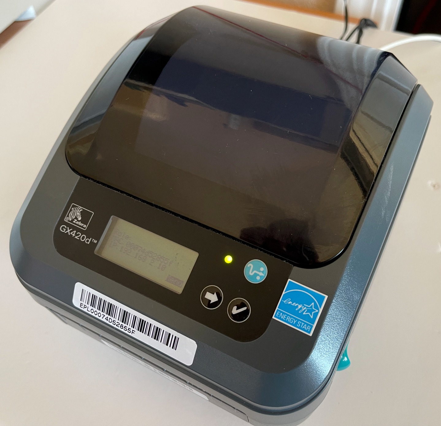 Zebra GX420D Thermal Label Barcode Printer GX42-202410-000 (Renewed) customer photo 1