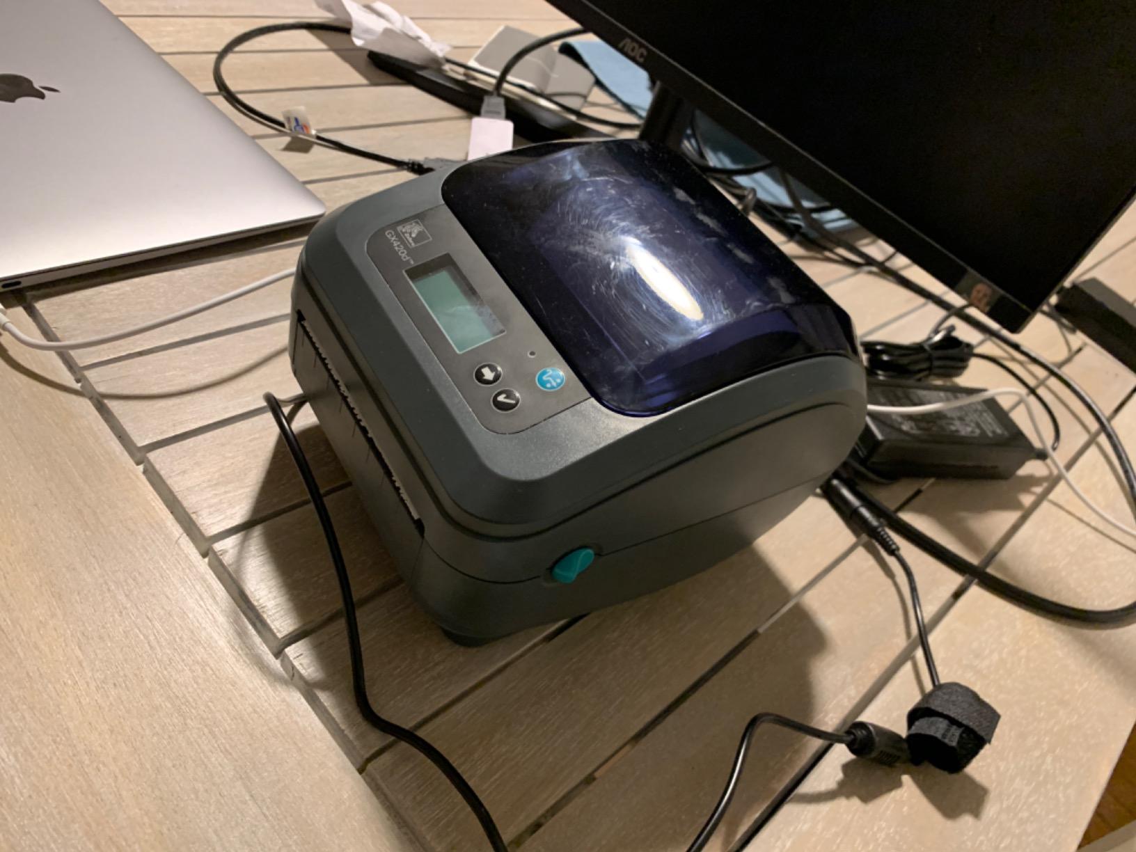 Zebra GX420D Thermal Label Barcode Printer GX42-202410-000 (Renewed) customer photo 2