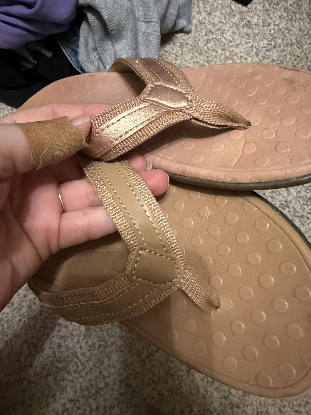 LLSOARSS Plantar Fasciitis Feet Sandal with Arch Support - Best Orthotic Flip Flops for Flat Feet, Heel Pain - for Women customer photo 2