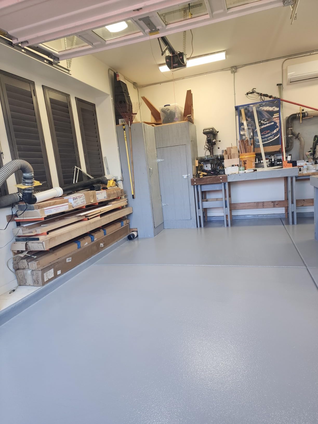 INSL-X Garage Guard Waterbased Epoxy Semi-Gloss Floor Paint, 1 Gallon Kit, Showroom Gray customer photo 1